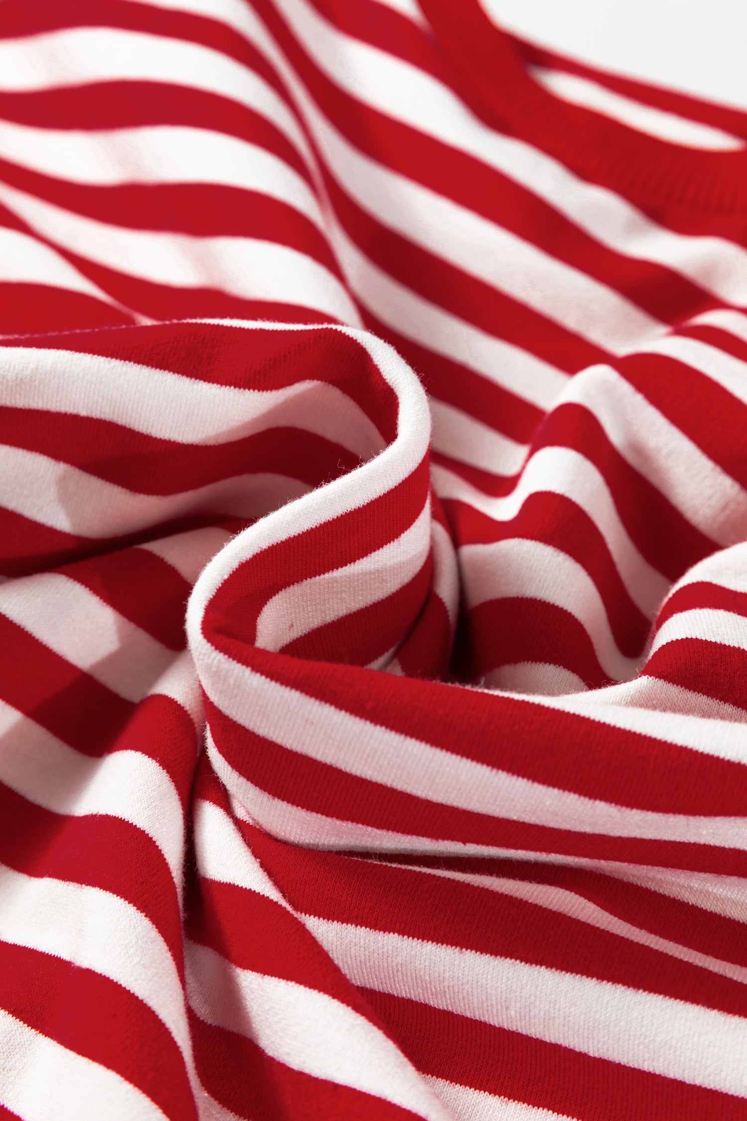 Sachet Pink Striped Print Drop Shoulder Lace Trim Bracelet Sleeve Loose Top-Bracelet-[Adult]-[Female]-2022 Online Blue Zone Planet