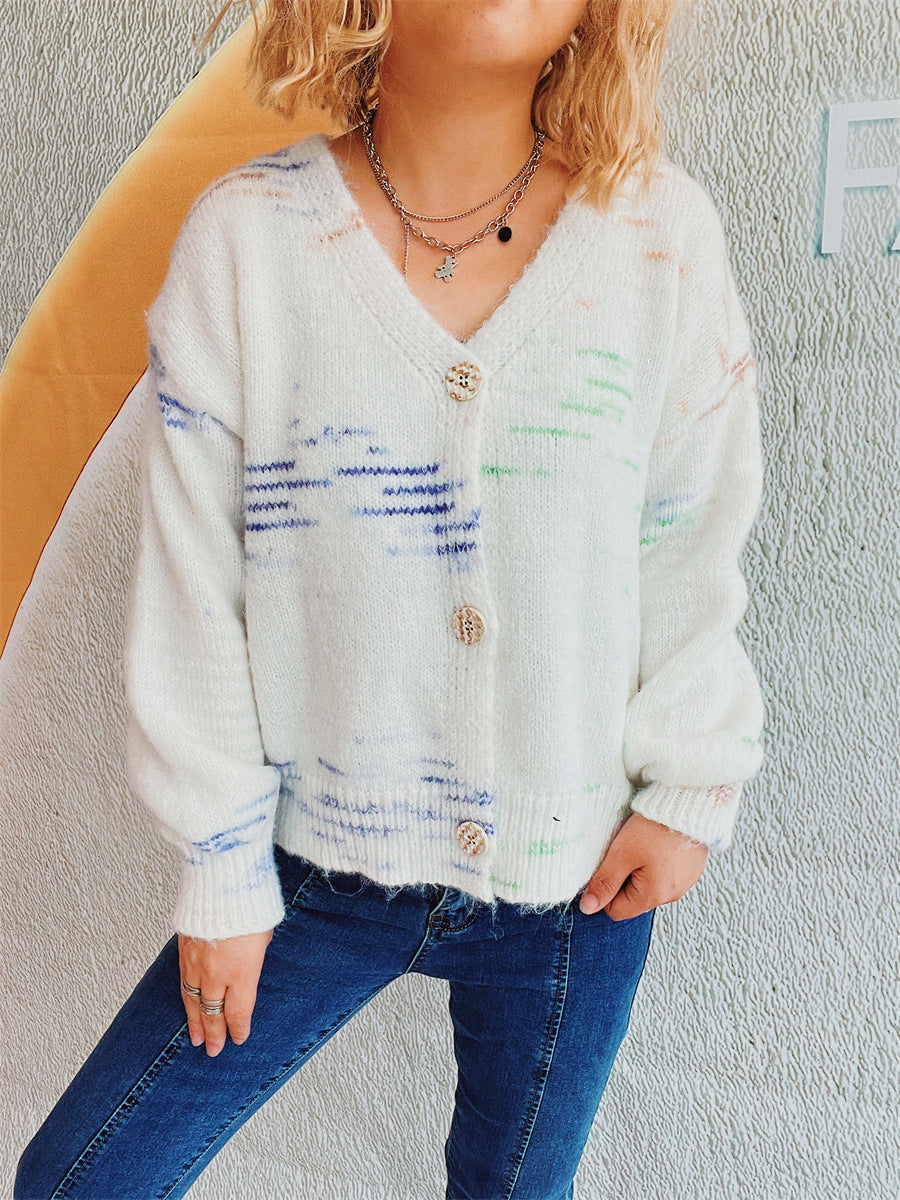 Button Up Long Sleeve Cardigan-TOPS / DRESSES-[Adult]-[Female]-2022 Online Blue Zone Planet