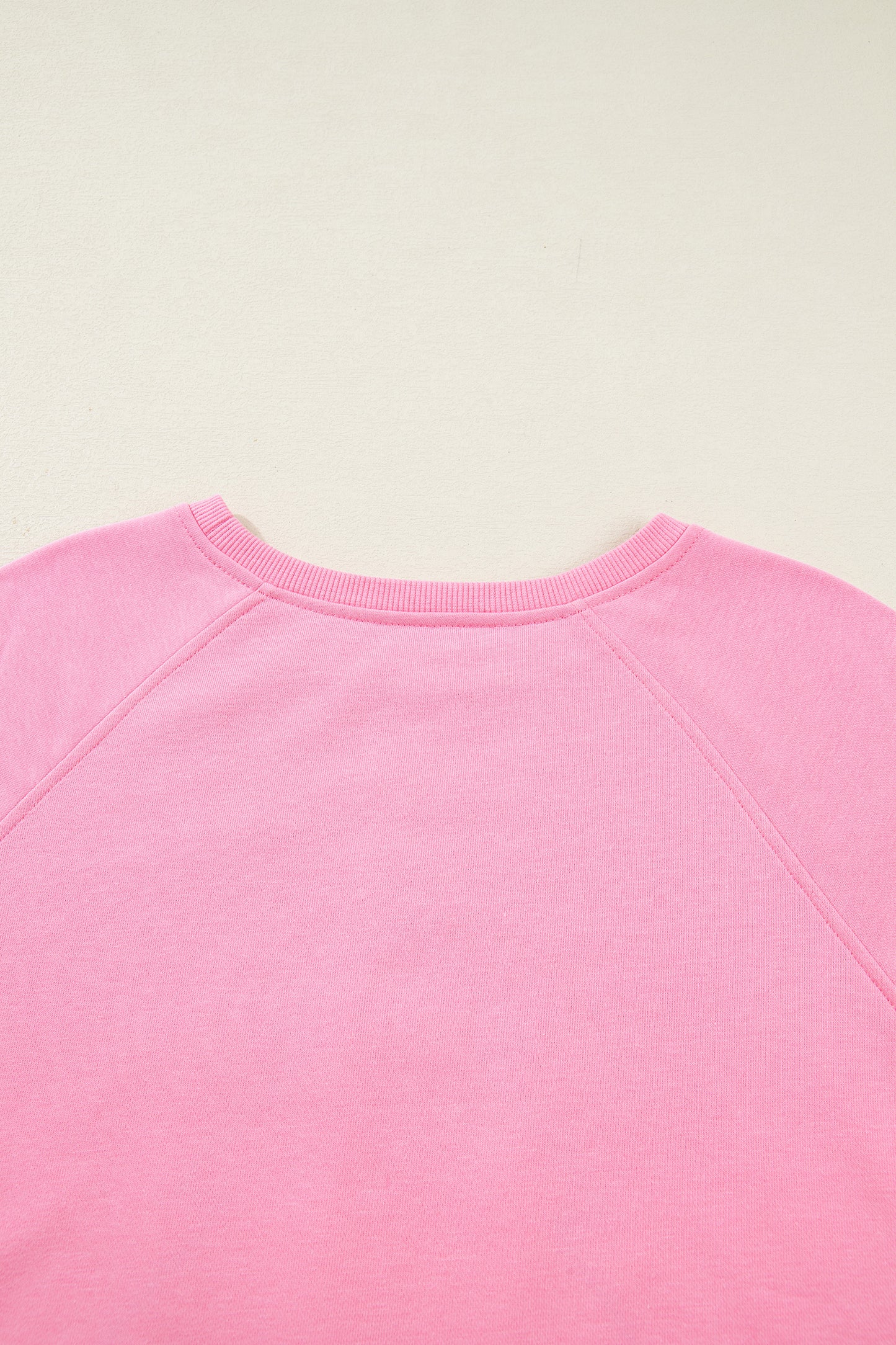 Sachet Pink Plaid Contrasted Double Christmas Tree Patched Raglan Sleeve Pullover 2pcs Short Set-Two Piece Sets/Short Sets-[Adult]-[Female]-2022 Online Blue Zone Planet