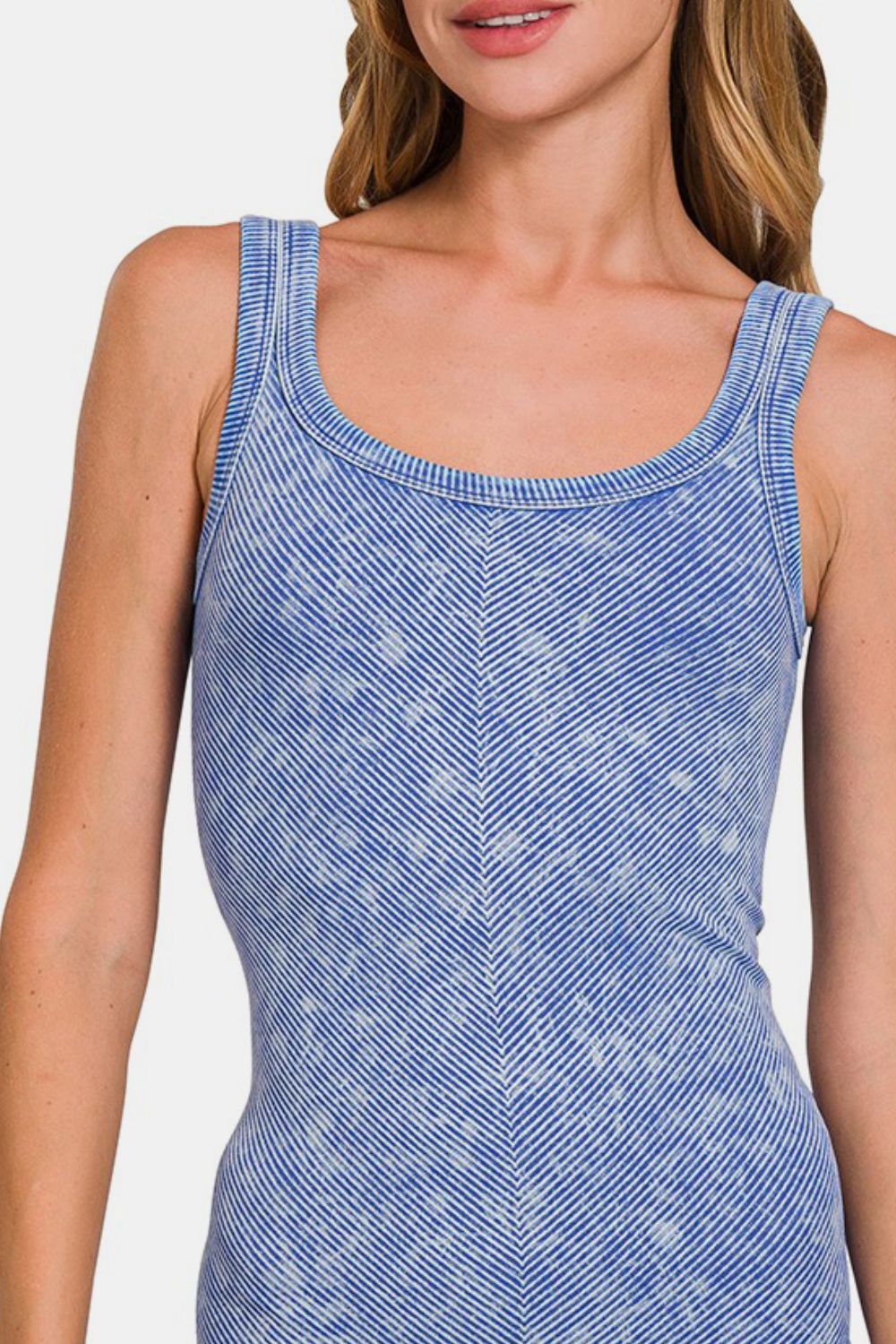 Zenana Ribbed Scoop Neck Tank-TOPS / DRESSES-[Adult]-[Female]-2022 Online Blue Zone Planet