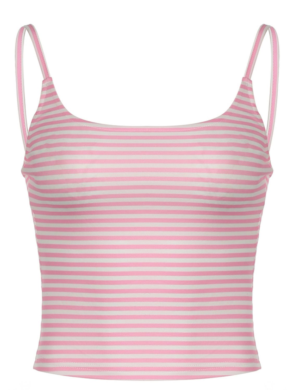 Devine Striped Scoop Neck Cami-TOPS / DRESSES-[Adult]-[Female]-2022 Online Blue Zone Planet