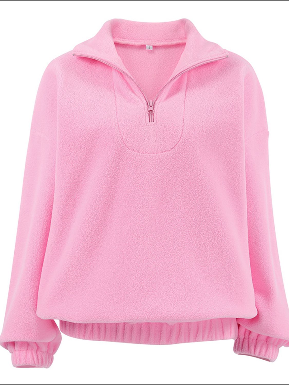 Quarter Zip Long Sleeve Sweatshirt-TOPS / DRESSES-[Adult]-[Female]-2022 Online Blue Zone Planet