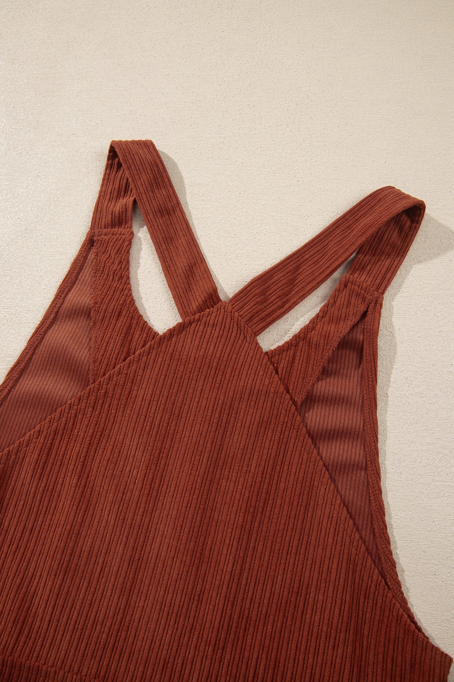 Clay Ribbed Corduroy Zip-Up Sleeveless Pocket Sheath Dress-TOPS / DRESSES-[Adult]-[Female]-2022 Online Blue Zone Planet