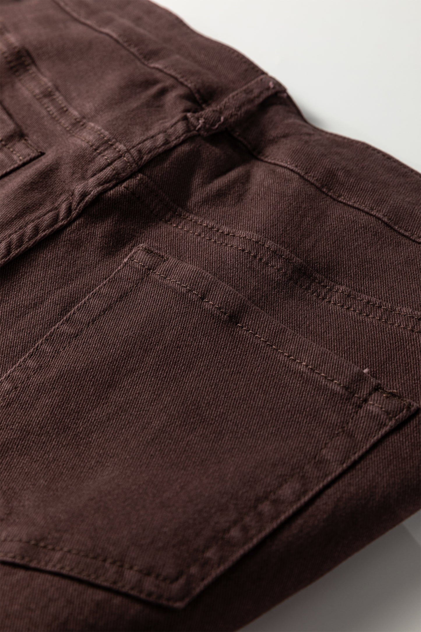 Red Sandalwood Solid Color Seamed Center Wide Leg Cropped Jeans-Bottoms/Jeans-[Adult]-[Female]-2022 Online Blue Zone Planet