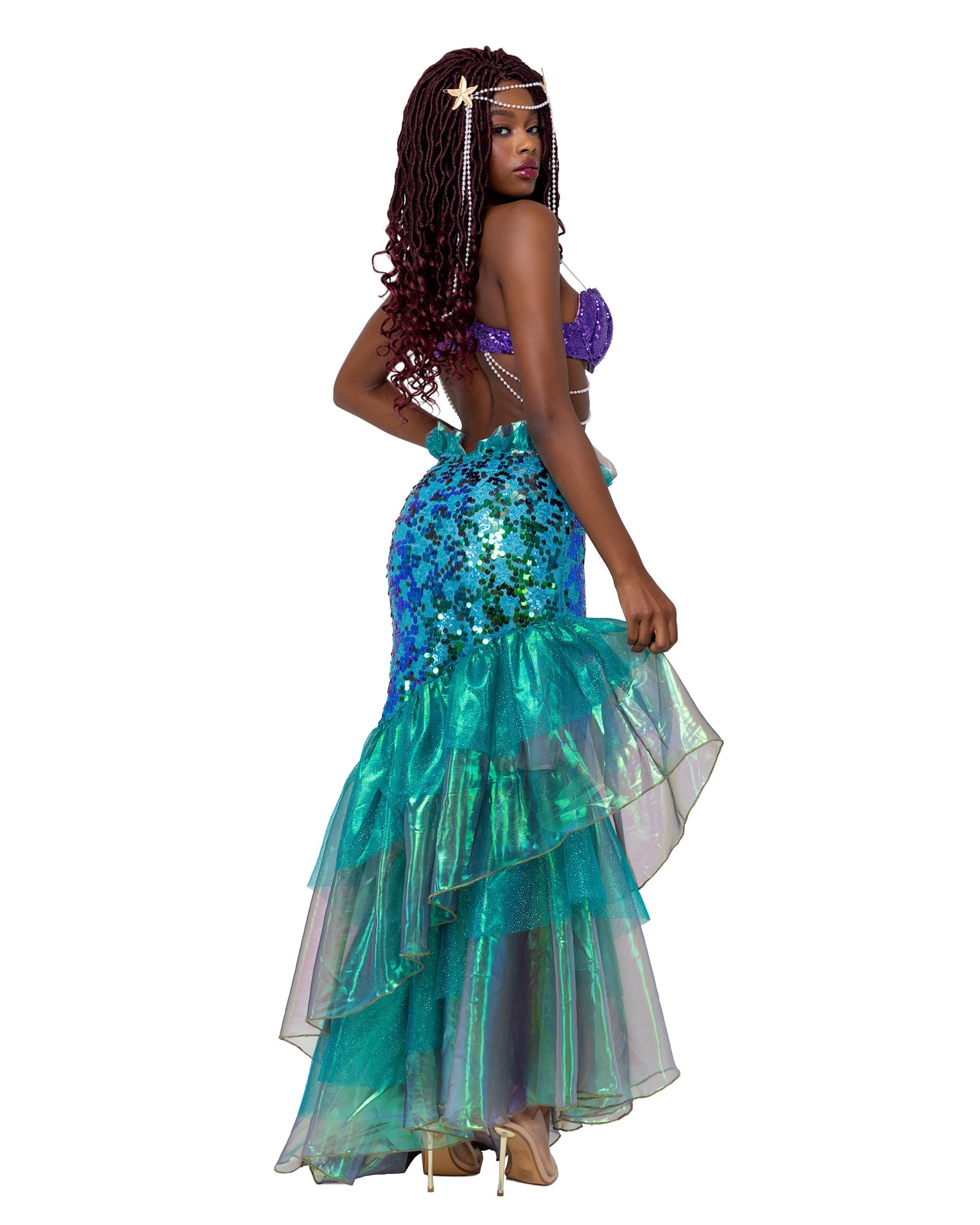 2 Piece Mesmerizing Mermaid Halloween Costume-[Adult]-[Female]-2022 Online Blue Zone Planet