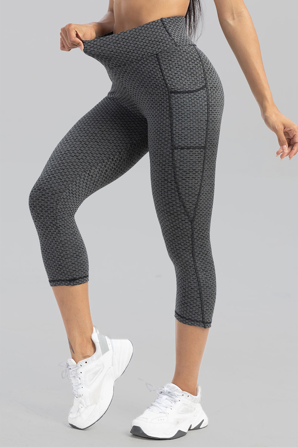 Contrast Stitching High Waist Active Pants-[Adult]-[Female]-2022 Online Blue Zone Planet