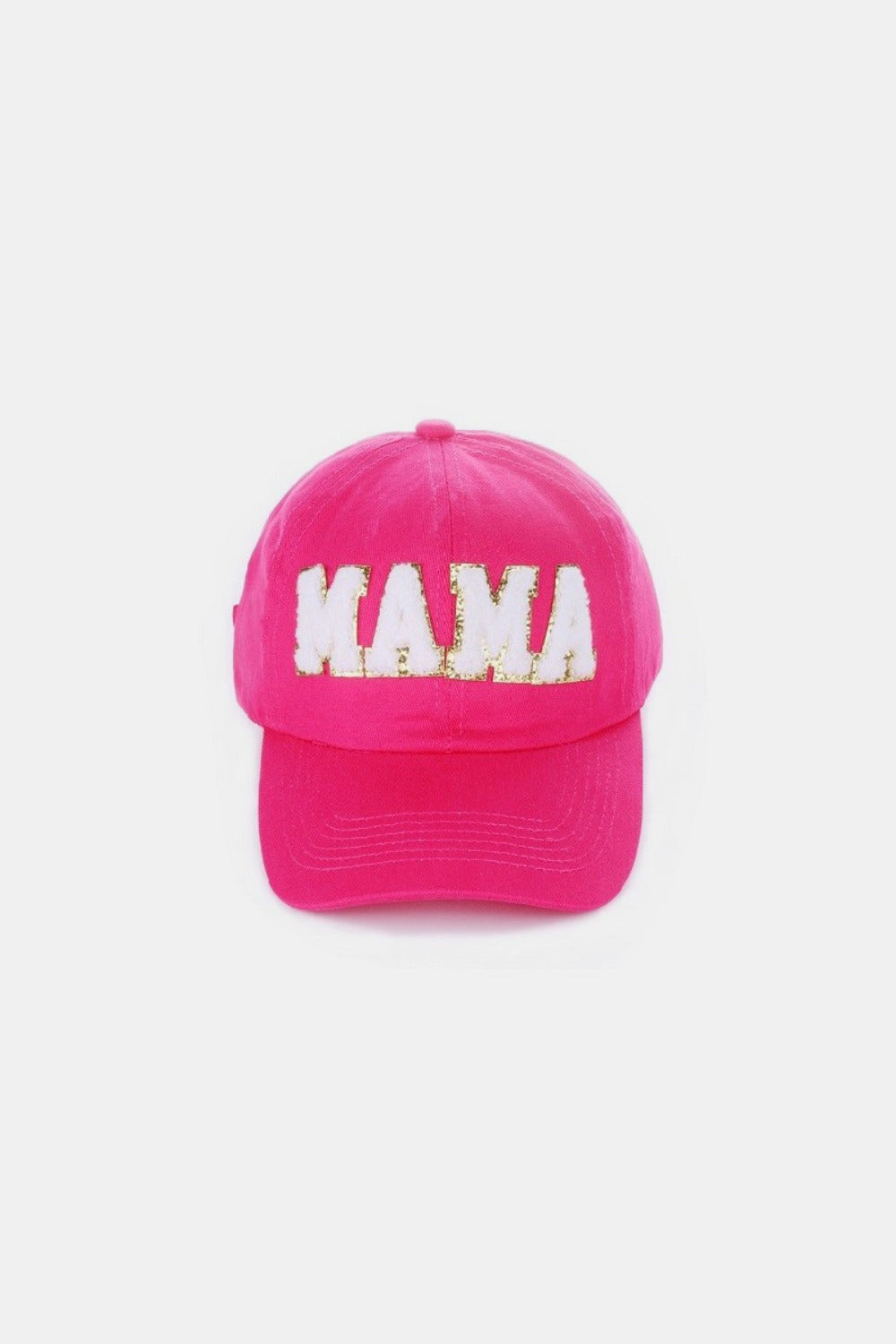 Blue Zone Planet | MAMA Chenille Patch Baseball Cap-HATS-[Adult]-[Female]-Fuchsia-One Size-2022 Online Blue Zone Planet