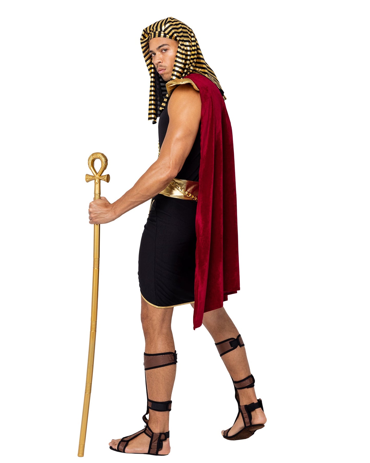 5 Piece Mighty Pharaoh Halloween Costume-[Adult]-[Female]-2022 Online Blue Zone Planet