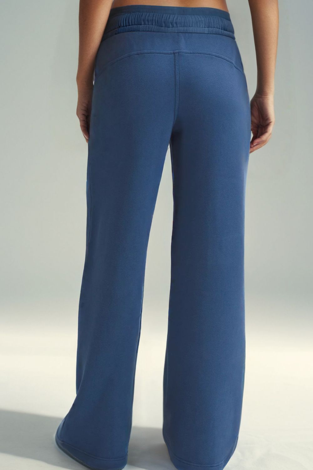 Drawstring Elastic Waist Straight Leg Pants-BOTTOMS SIZES SMALL MEDIUM LARGE-[Adult]-[Female]-2022 Online Blue Zone Planet