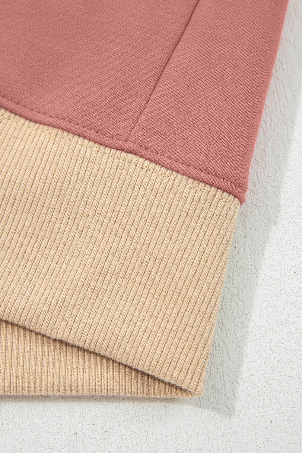 Rose Pink Contrast Star Patchwork Exposed Seam Uneven Hem Drop Shoulder Sweatshirt-Tops/Sweatshirts & Hoodies-[Adult]-[Female]-2022 Online Blue Zone Planet