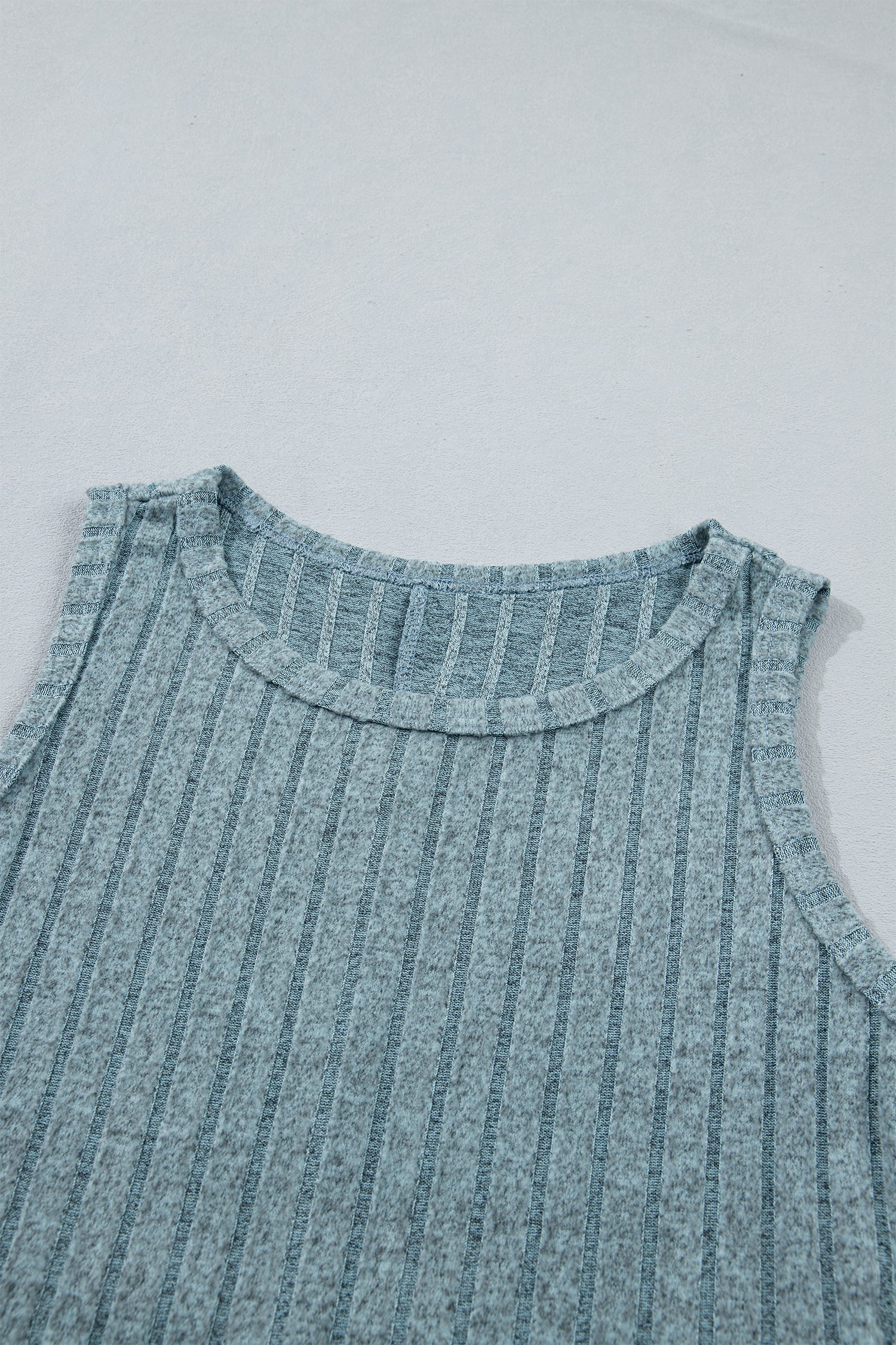Bonbon Slim Ribbed Mineral Wash Tank Top-Tops/Tank Tops-[Adult]-[Female]-2022 Online Blue Zone Planet