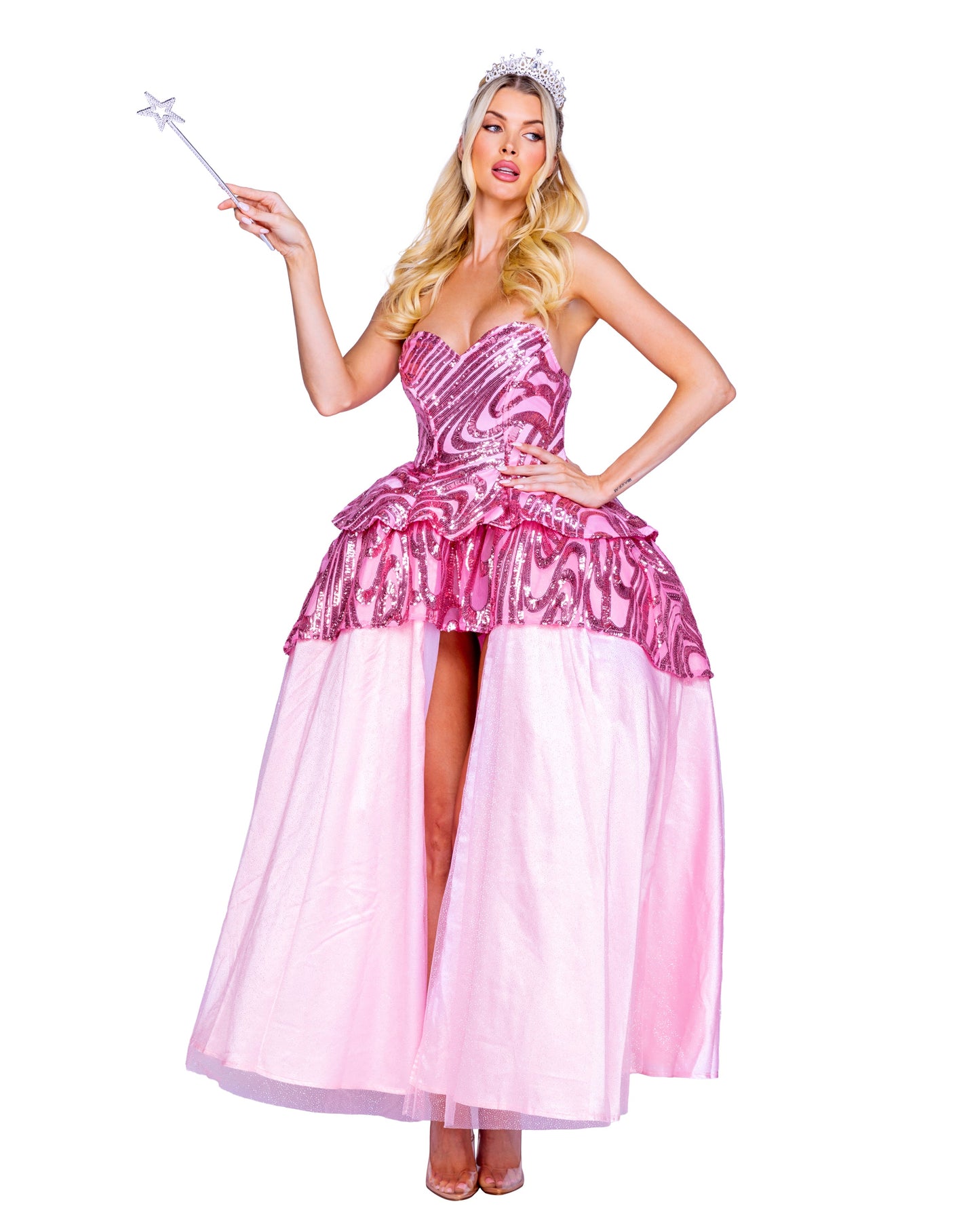 4 Piece Popular Witch Halloween Costume-[Adult]-[Female]-Pink-S-2022 Online Blue Zone Planet