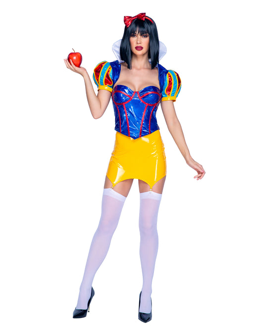 Blue Zone Planet | 4 Piece Enchanted Forest Halloween Vixen Costume-TOPS / DRESSES-[Adult]-[Female]-Blue/Red/Yellow-S-2022 Online Blue Zone Planet