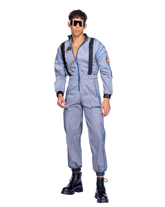 1 Piece Astronaut Hunk Costume-TOPS / DRESSES-[Adult]-[Female]-Silver-Small-2022 Online Blue Zone Planet