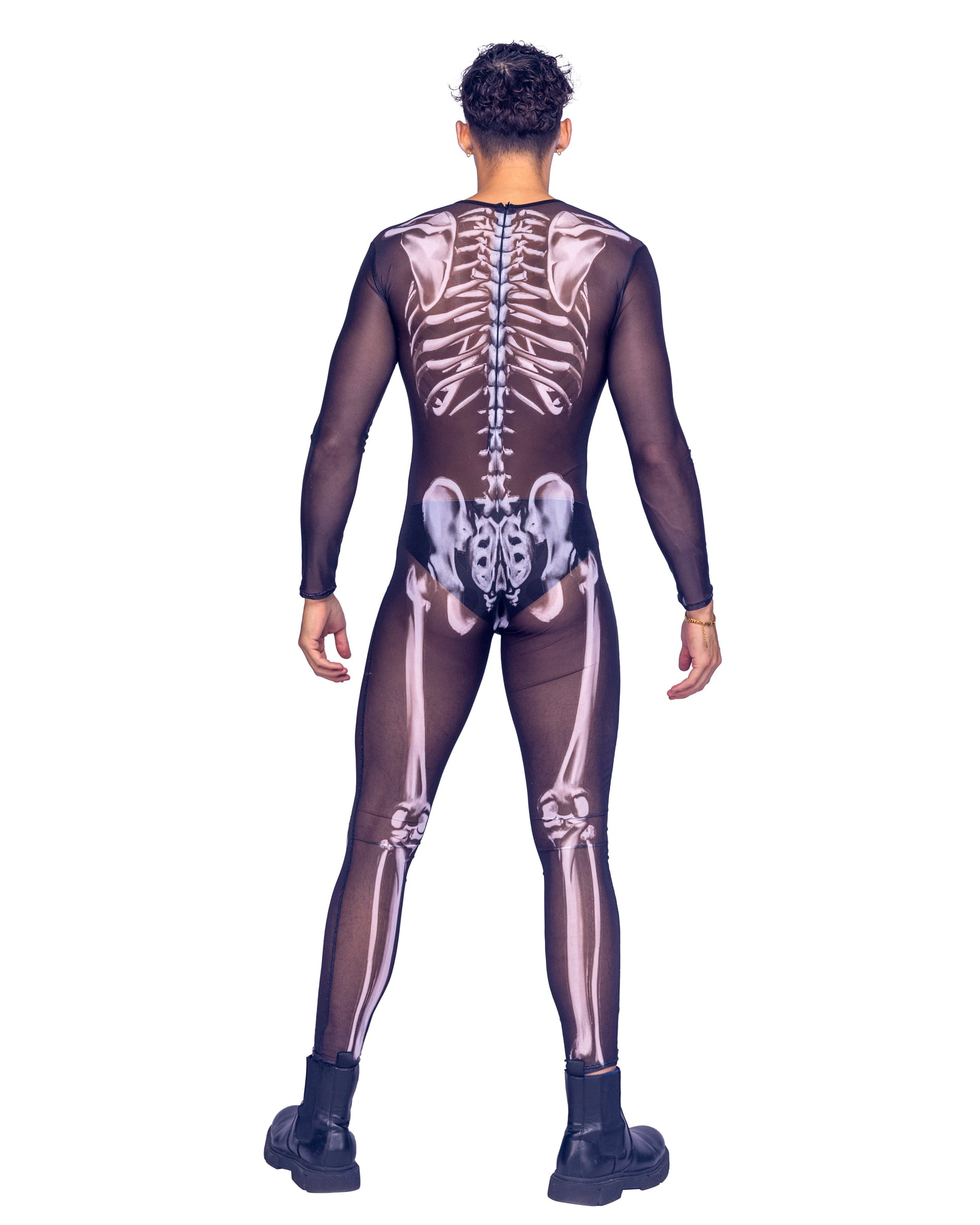 1 Piece Sexy Skeleton Costume-TOPS / DRESSES-[Adult]-[Female]-2022 Online Blue Zone Planet