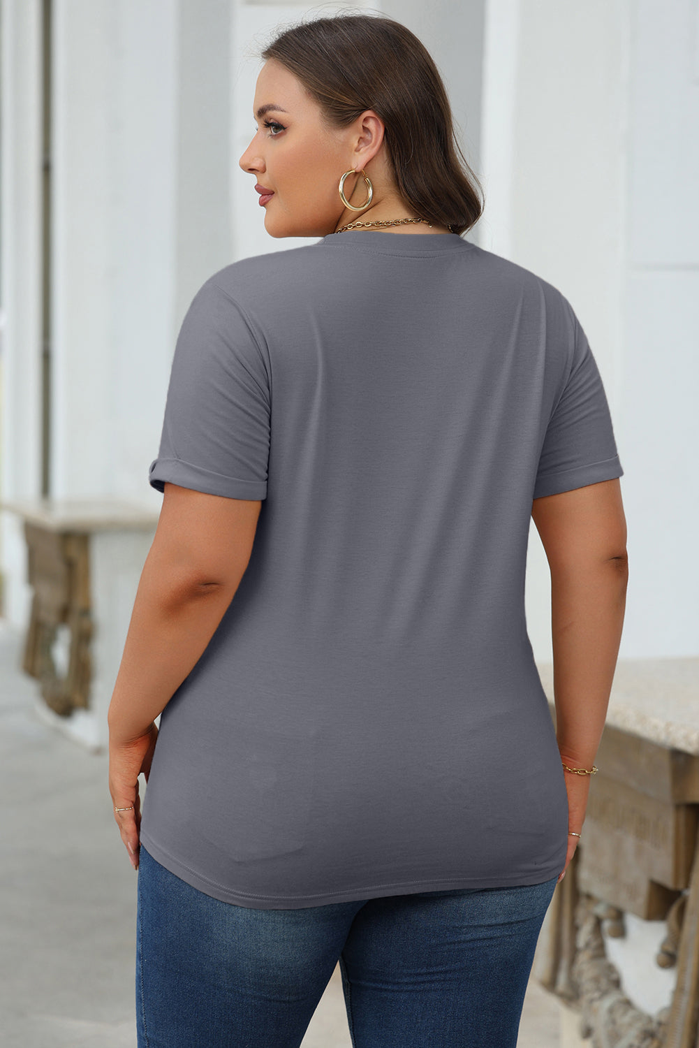 Bright Green Casual Plain Crew Neck Tee-Tops/Tops & Tees-[Adult]-[Female]-2022 Online Blue Zone Planet