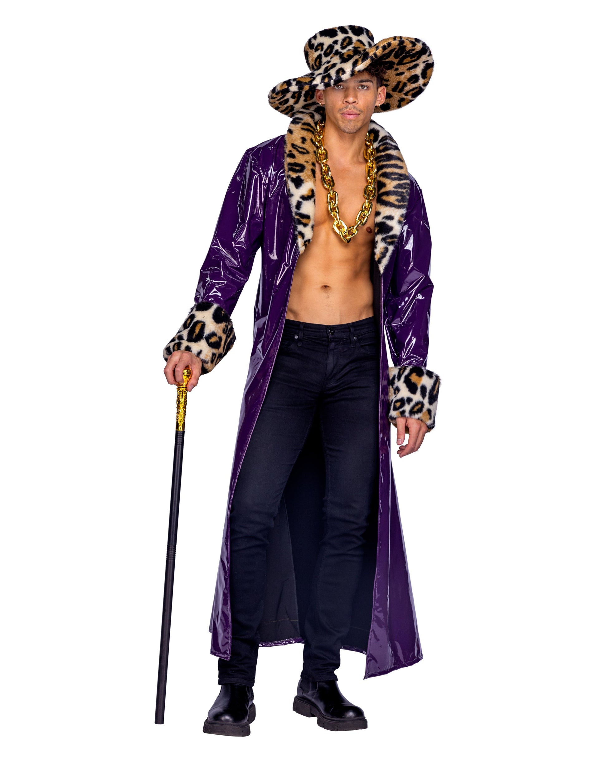 2 Piece King Pimp Costume-TOPS / DRESSES-[Adult]-[Female]-Purple/Multi-Small-2022 Online Blue Zone Planet