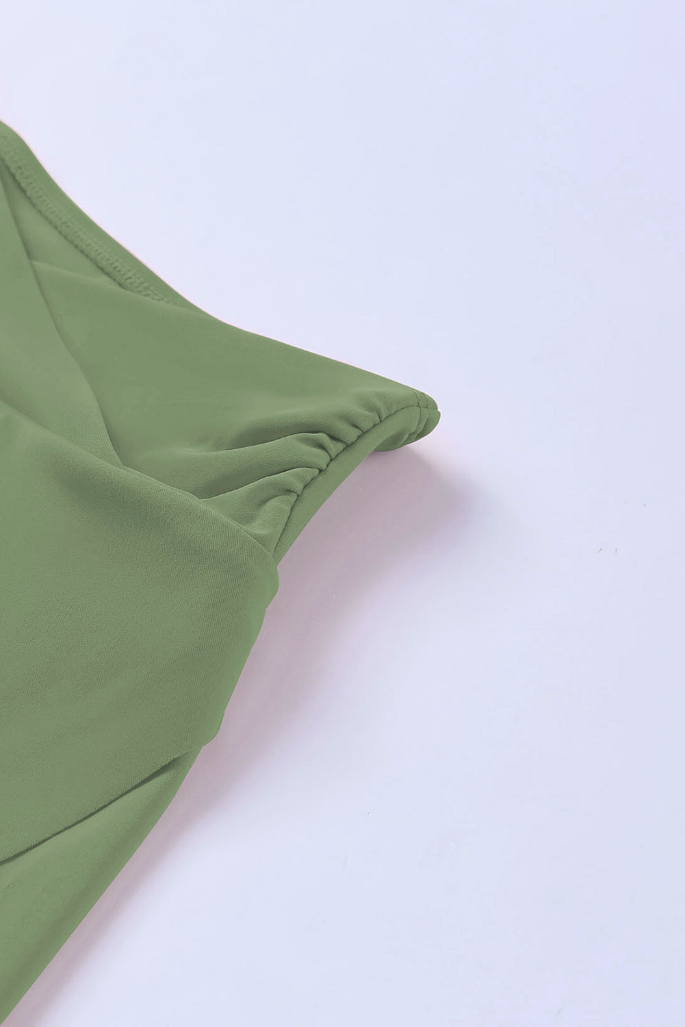 Green Criss Cross Waist Flared Swim Skirt-Swimwear/Swim Bottoms-[Adult]-[Female]-2022 Online Blue Zone Planet