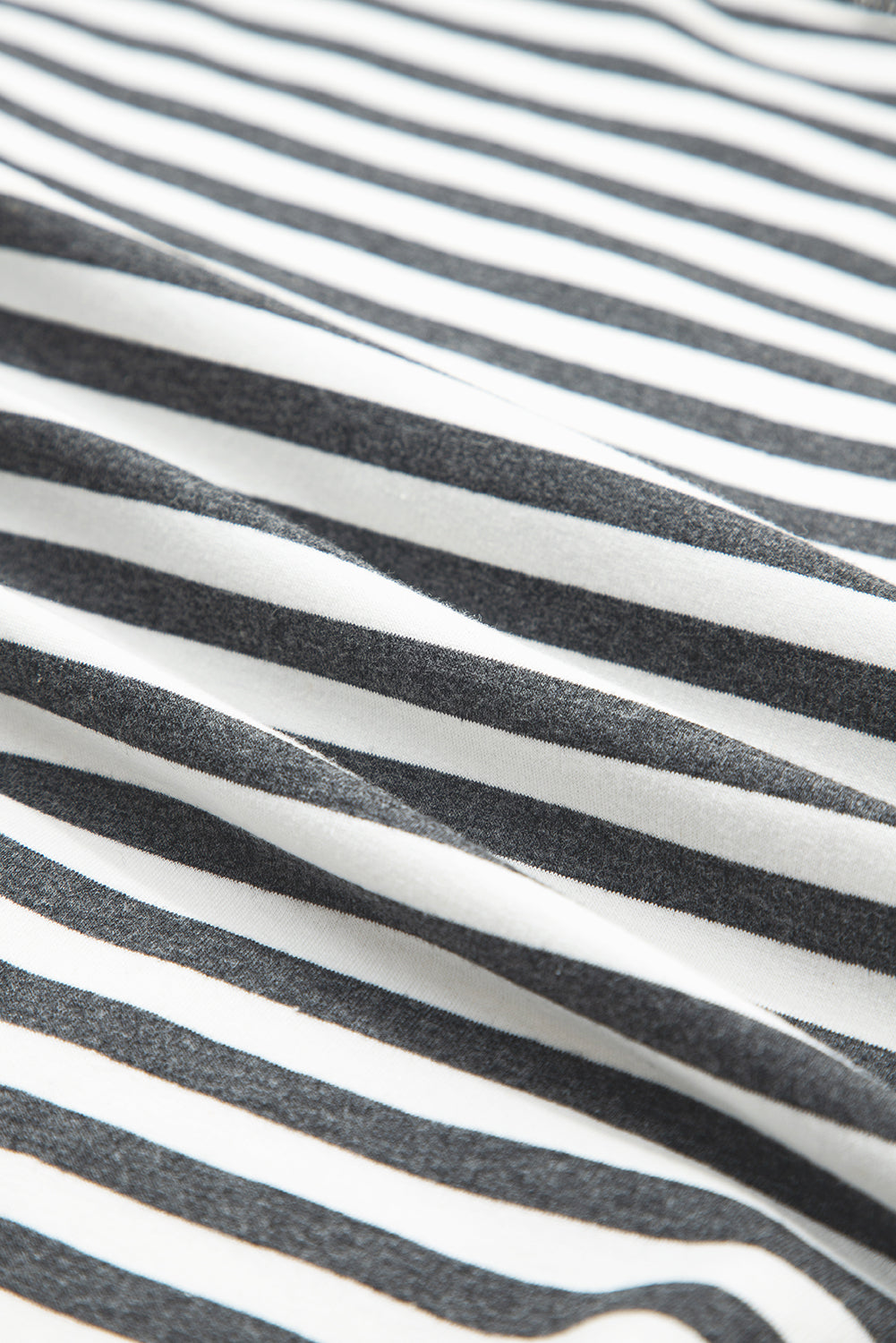 Gray Stripe Starry Patch Drop Shoulder Raw Edge Casual Knit Top-Tops/Sweatshirts & Hoodies-[Adult]-[Female]-2022 Online Blue Zone Planet
