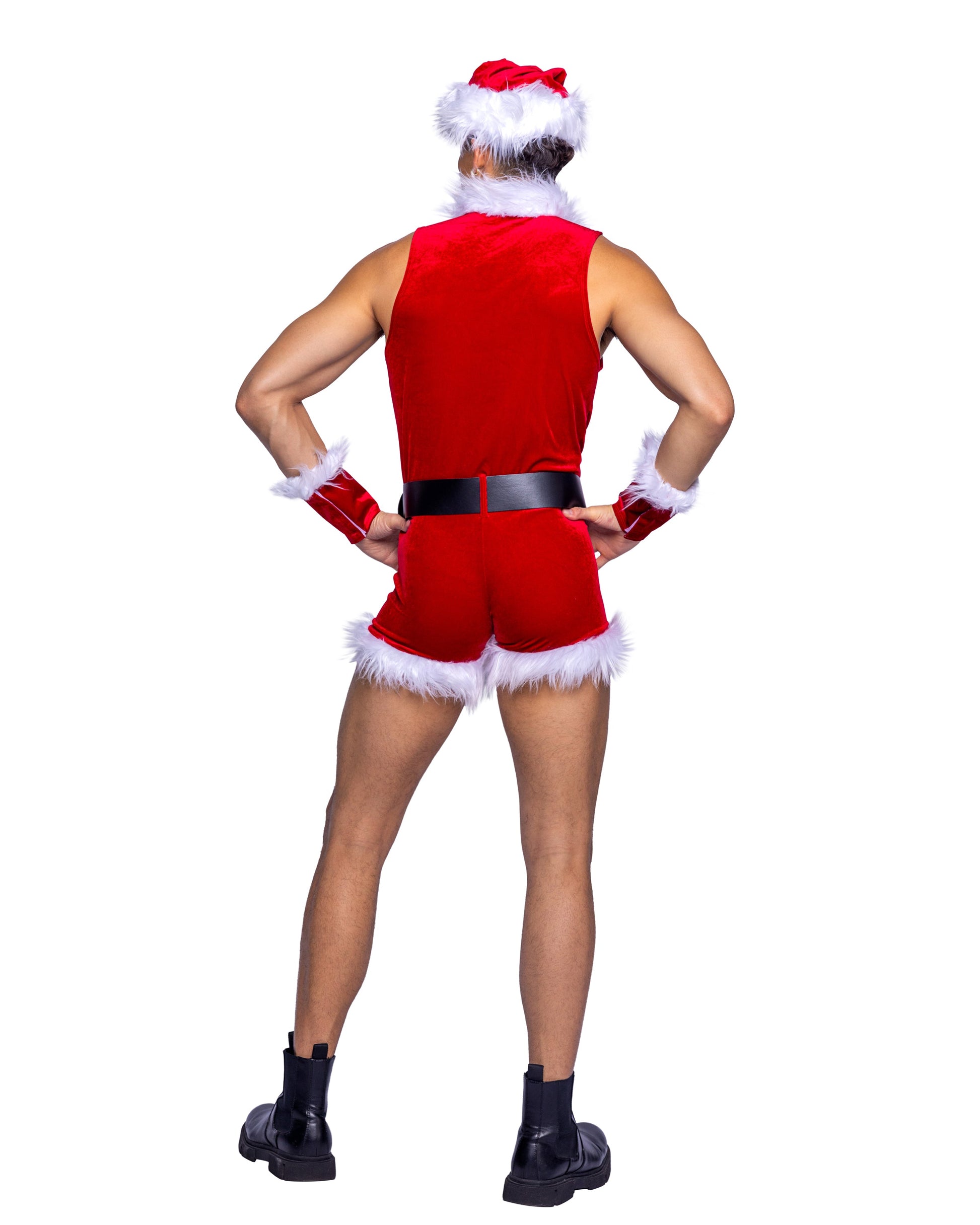 2 Piece Sexy Santa Costume-TOPS / DRESSES-[Adult]-[Female]-2022 Online Blue Zone Planet