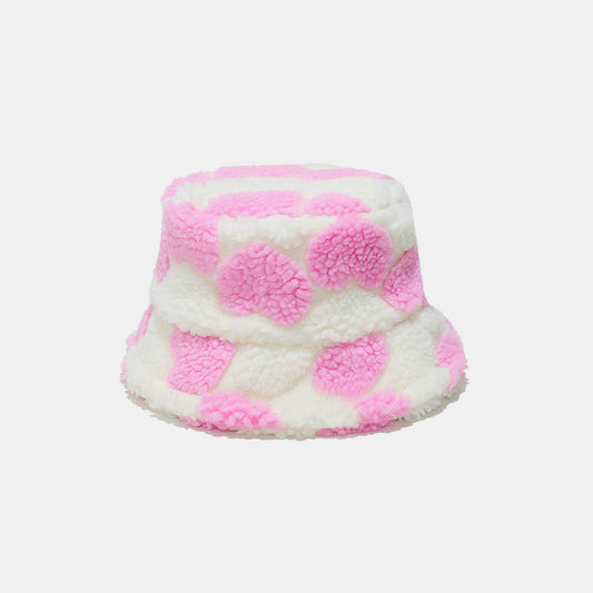 Blue Zone Planet | Contrast Heart Bucket Hat-HATS-[Adult]-[Female]-Pink-One Size-2022 Online Blue Zone Planet