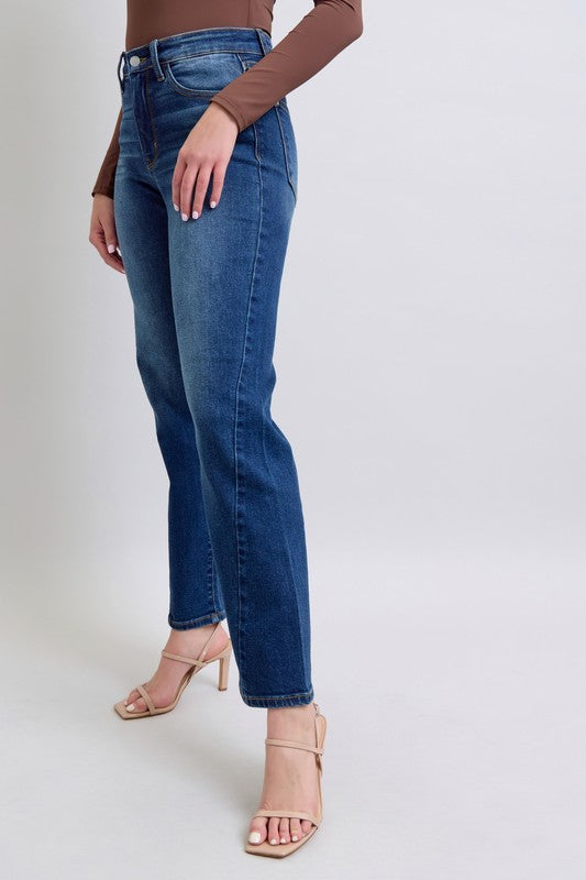 Judy Blue Full Size Side Seam Detail Straight Jeans with Pockets-BOTTOMS SIZES SMALL MEDIUM LARGE-[Adult]-[Female]-2022 Online Blue Zone Planet