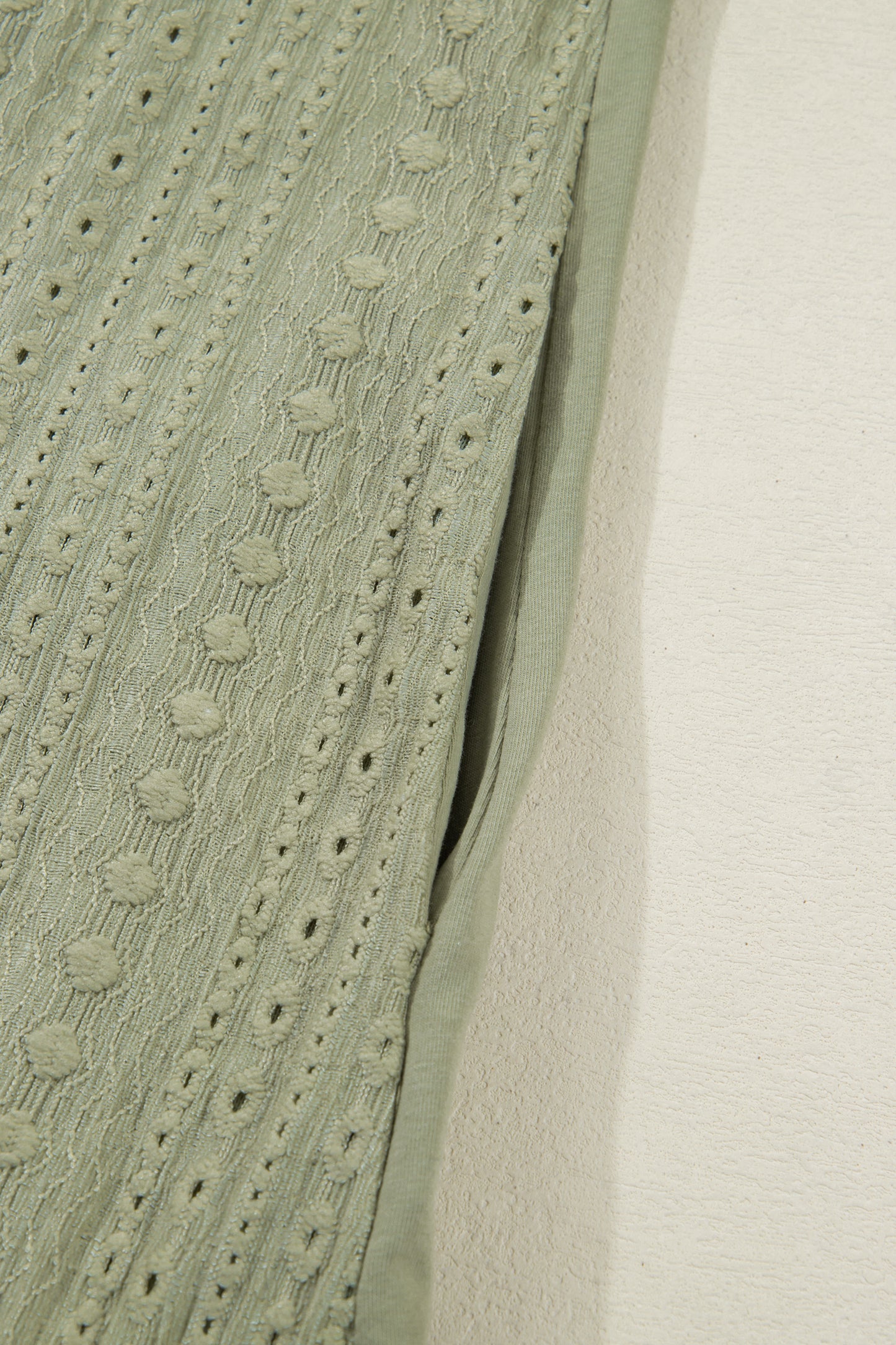 Laurel Green Jacquard Frilled Ruffled Long Sleeve Mini Dress-TOPS / DRESSES-[Adult]-[Female]-2022 Online Blue Zone Planet