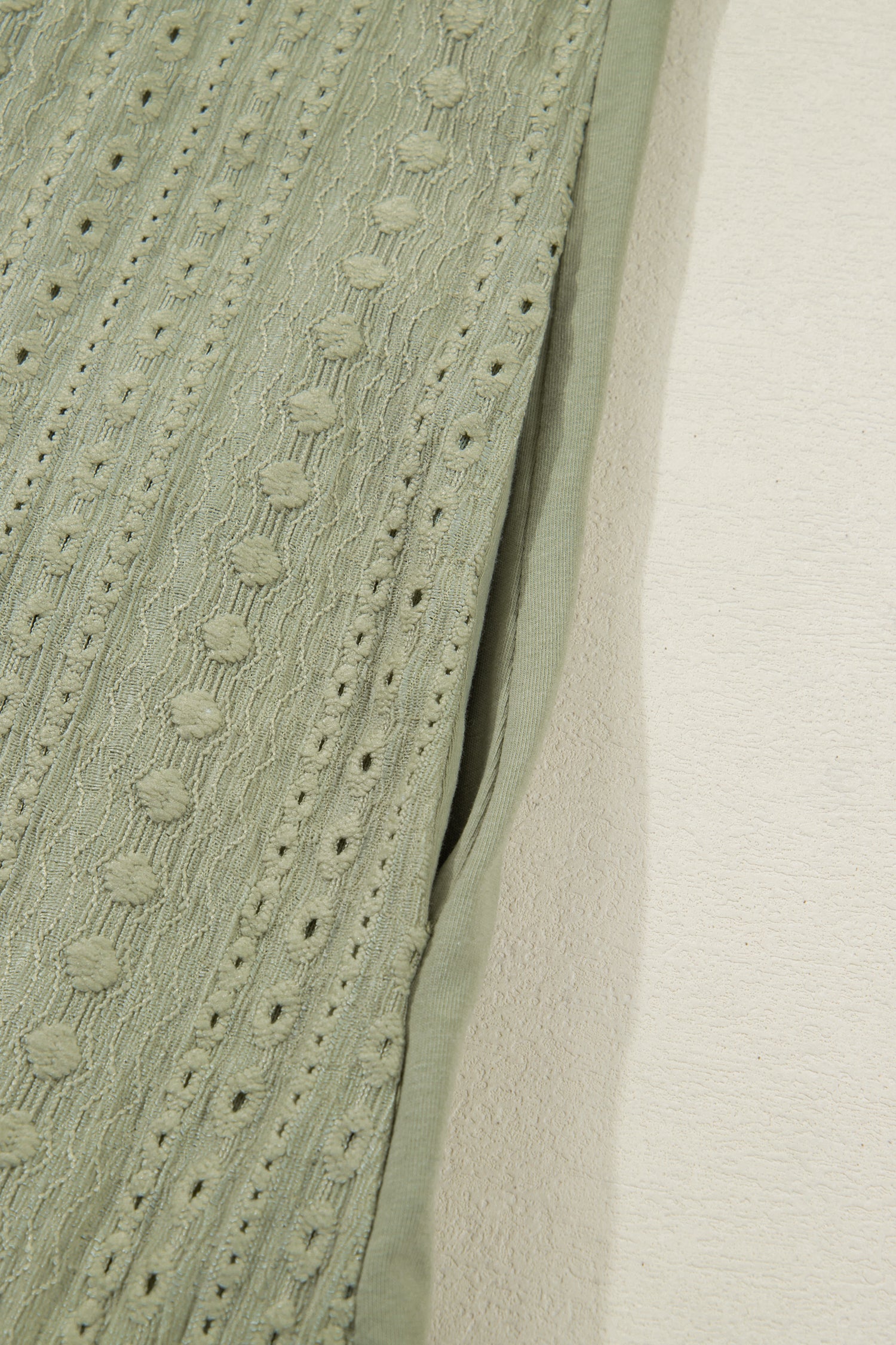 Laurel Green Jacquard Frilled Ruffled Long Sleeve Mini Dress-TOPS / DRESSES-[Adult]-[Female]-2022 Online Blue Zone Planet