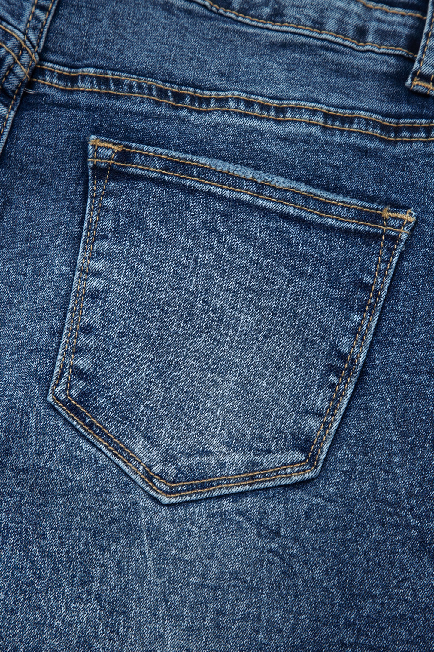 Sail Blue Acid Wash Pocket Detail Flare Jeans-Bottoms/Jeans-[Adult]-[Female]-2022 Online Blue Zone Planet