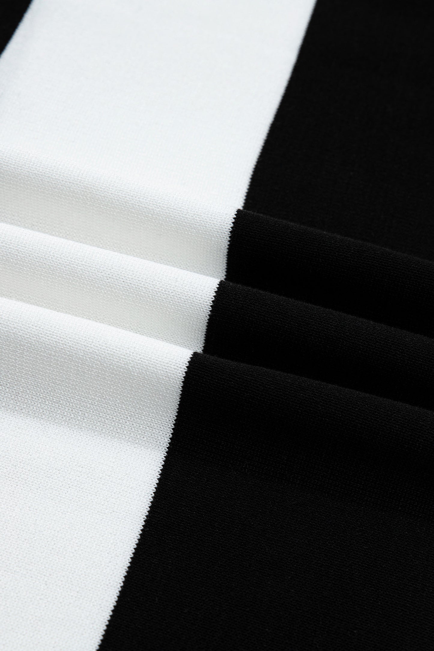 Black Stripe Colorblock Striped Knitted T Shirt-TOPS / DRESSES-[Adult]-[Female]-2022 Online Blue Zone Planet