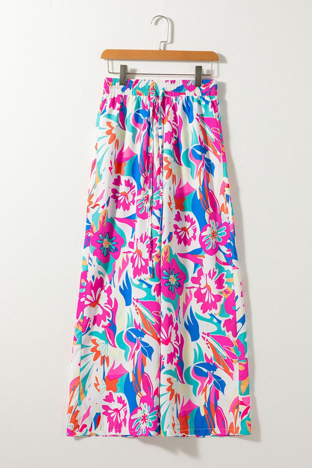 Printed Wide Leg Pants-BOTTOMS SIZES SMALL MEDIUM LARGE-[Adult]-[Female]-2022 Online Blue Zone Planet