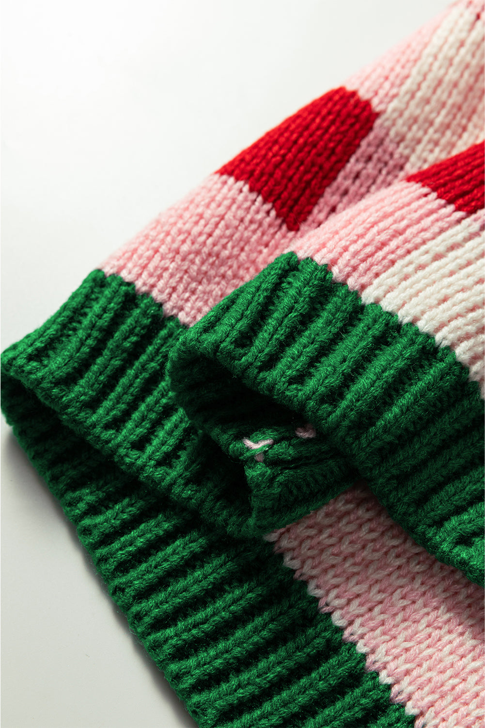 Pink Plaid Knit Bow Knot Decor Open Front Sweater Cardigan-TOPS / DRESSES-[Adult]-[Female]-2022 Online Blue Zone Planet