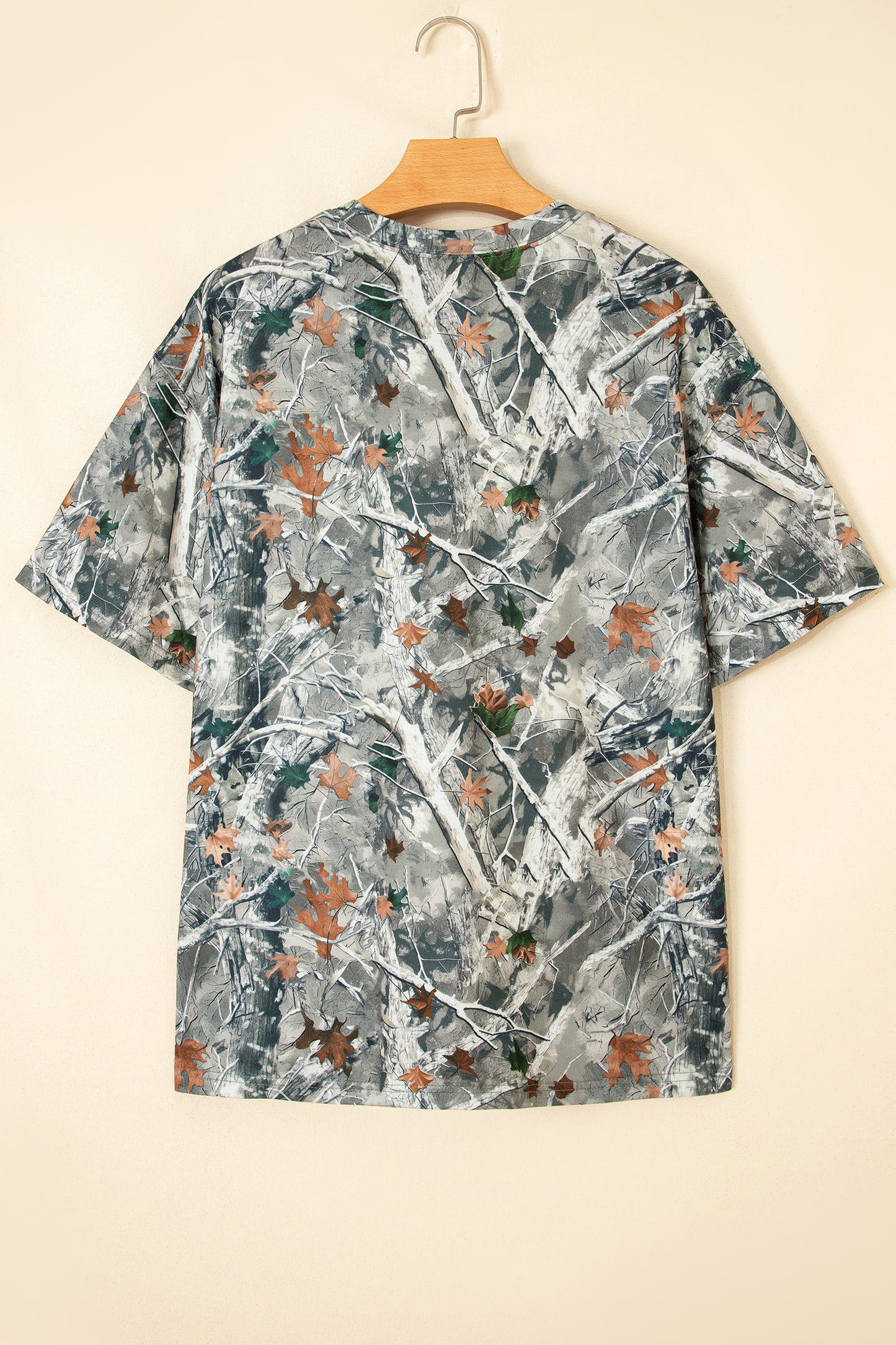 Beige Camo Woodland Love Like Jesus Casual Tee-Tops/Tops & Tees-[Adult]-[Female]-2022 Online Blue Zone Planet