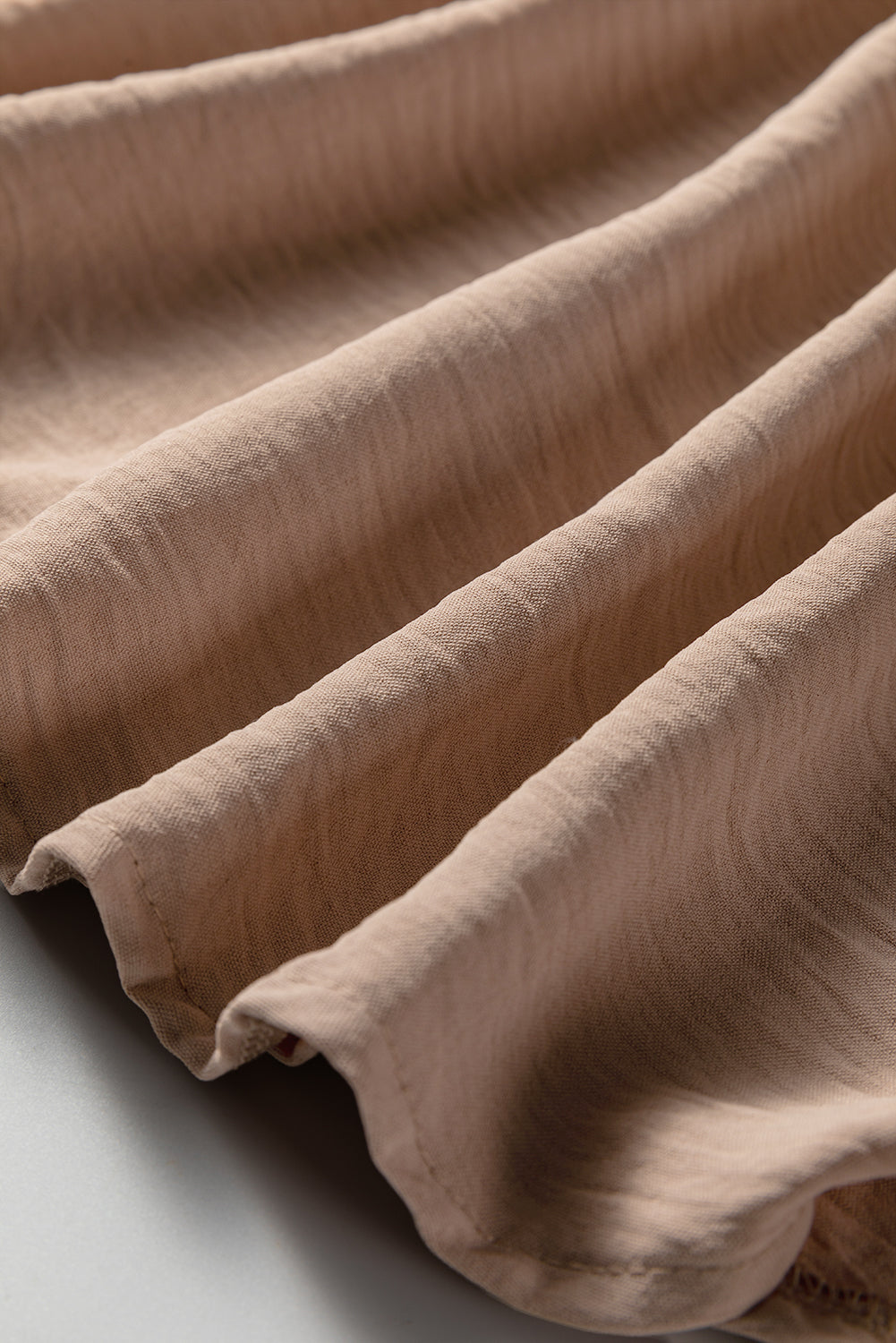 Smoke Gray Deep V Neck Bubble Sleeve Smocked Mini Dress-TOPS / DRESSES-[Adult]-[Female]-2022 Online Blue Zone Planet