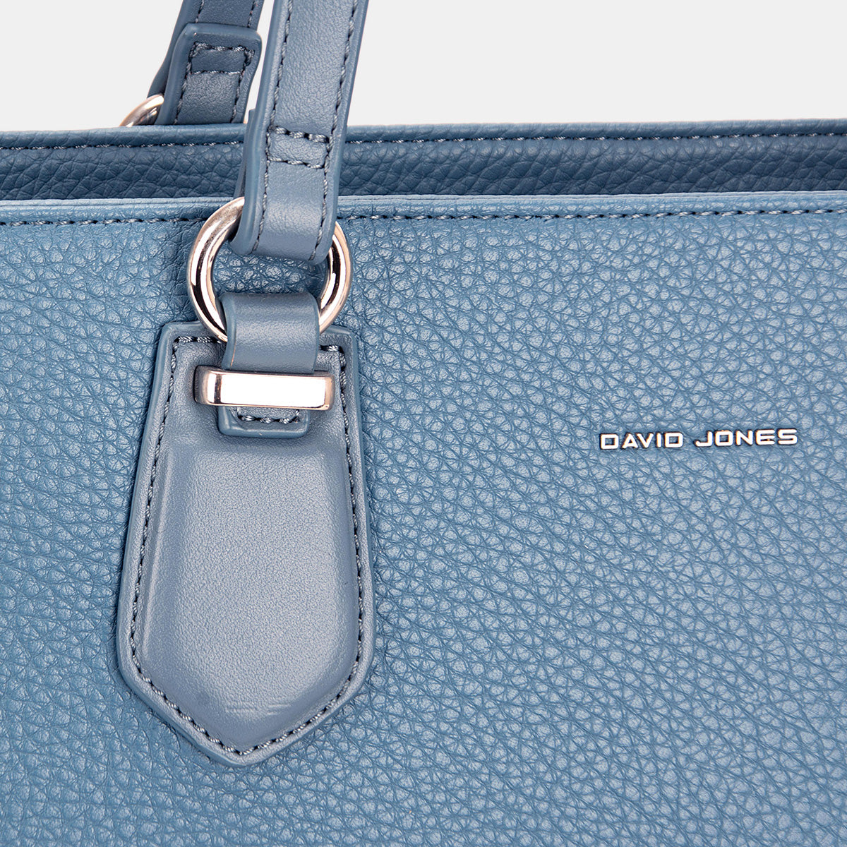 David Jones PU Leather Tote Bag-HANDBAGS-[Adult]-[Female]-2022 Online Blue Zone Planet