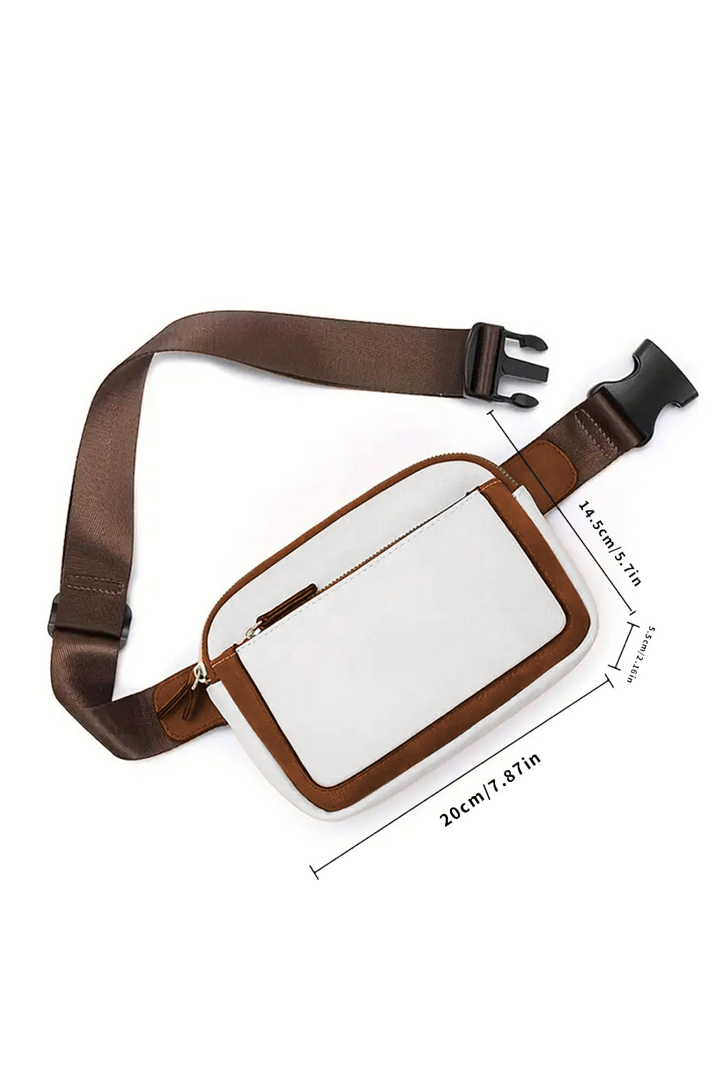 White Adjustable Strap Mini PU Leather Crossbody Bag-Shoes & Bags/Crossbody Bags-[Adult]-[Female]-2022 Online Blue Zone Planet