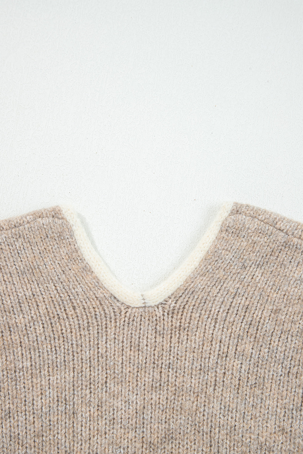 Pale Khaki Tied Front Drop Shoulder Chunky Casual Cardigan-Sweaters & Cardigans/Cardigans-[Adult]-[Female]-2022 Online Blue Zone Planet