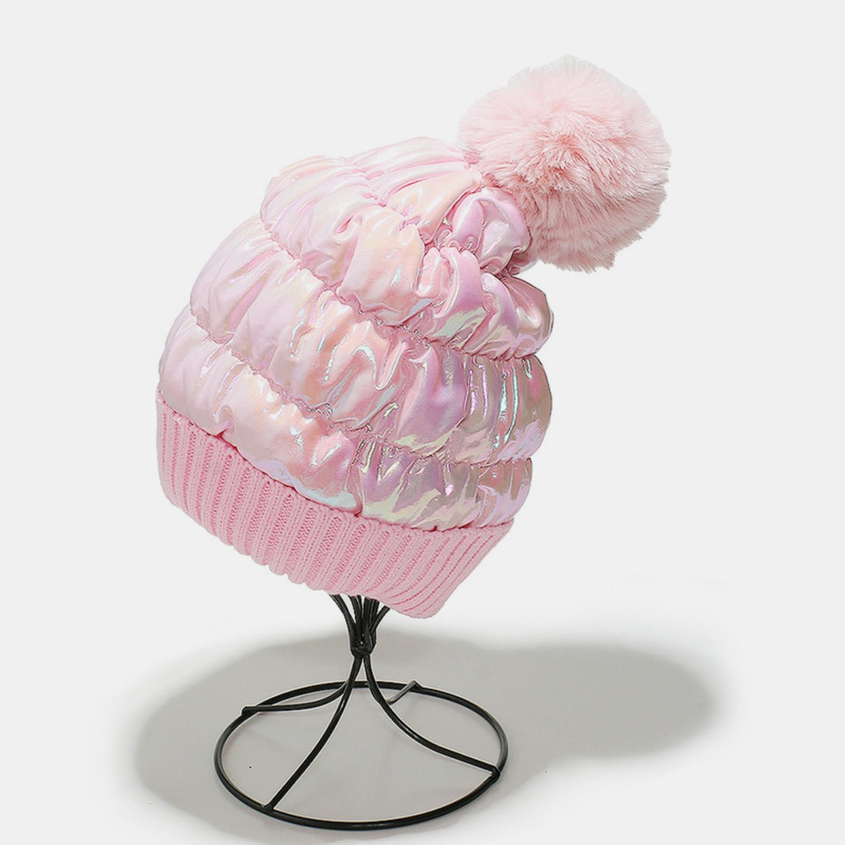 Thermal Knit Hat with Pompom-HATS-[Adult]-[Female]-Pink-One Size-2022 Online Blue Zone Planet