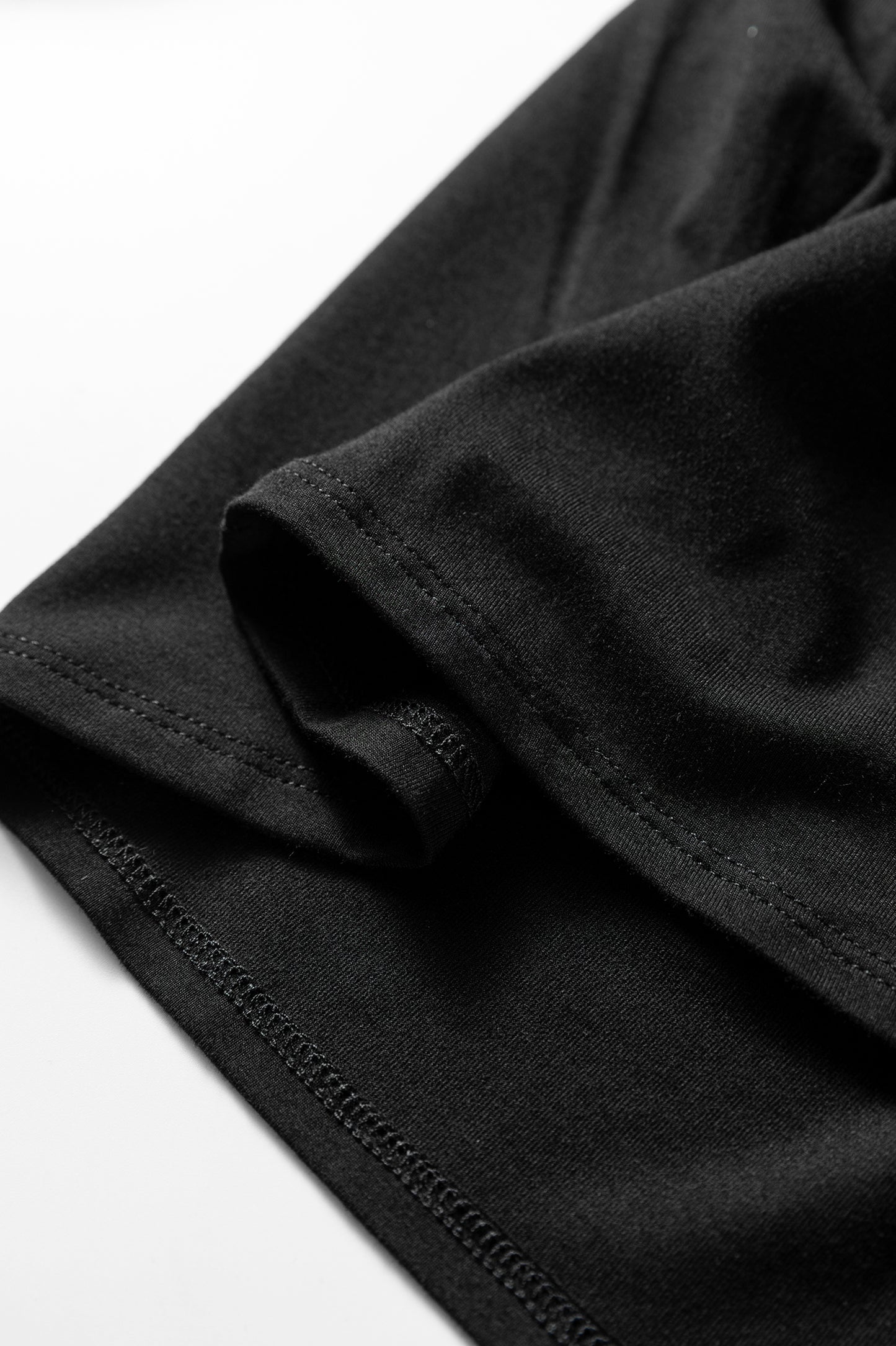 Black Smocked Bust Buttoned Split V Neck Flow Fit Blouse-Tops/Blouses & Shirts-[Adult]-[Female]-2022 Online Blue Zone Planet