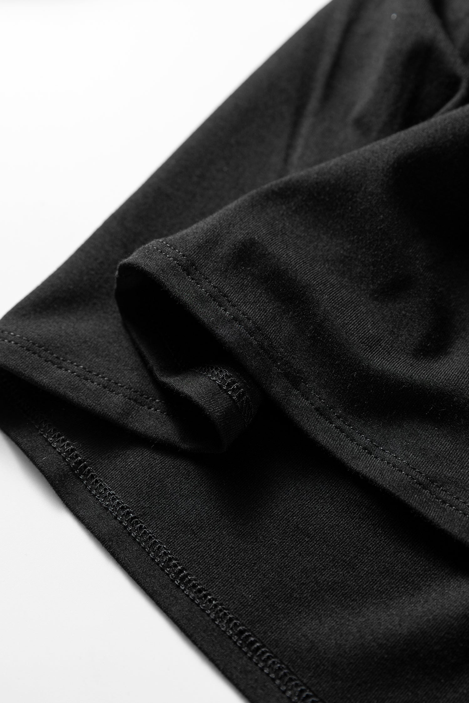 Black Smocked Bust Buttoned Split V Neck Flow Fit Blouse-Tops/Blouses & Shirts-[Adult]-[Female]-2022 Online Blue Zone Planet