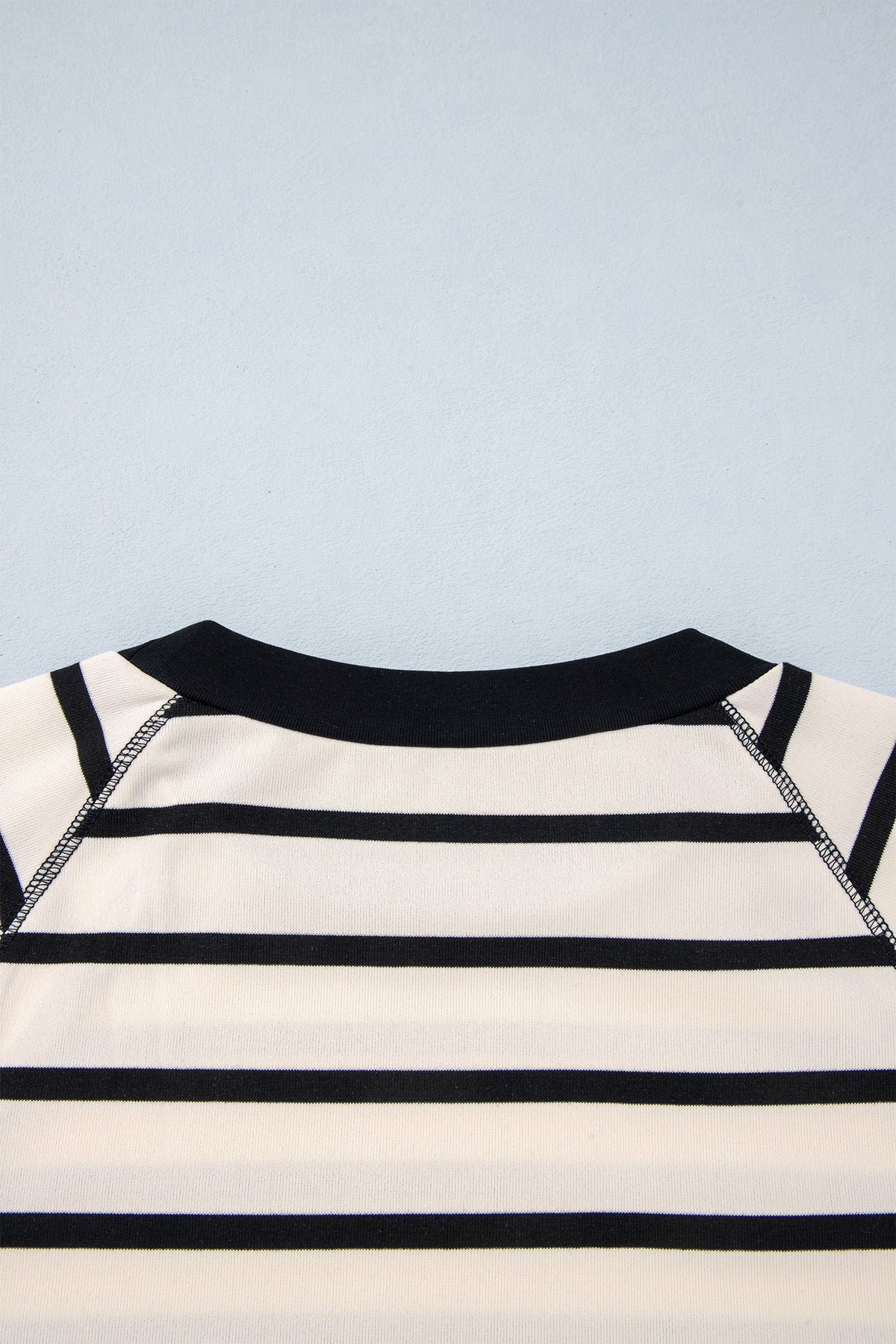 Beige Stripe Relaxed Long Sleeve Top Color Block Detail Drawstring Pant Set-Two Piece Sets/Pant Sets-[Adult]-[Female]-2022 Online Blue Zone Planet