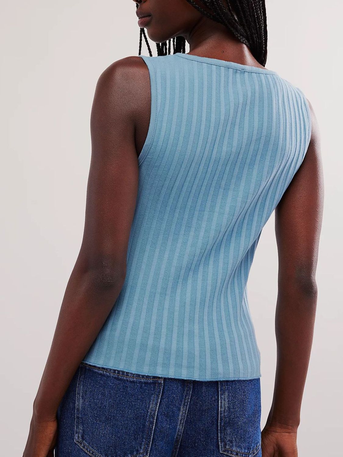 Button Down Round Neck Sweater Vest-TOPS / DRESSES-[Adult]-[Female]-2022 Online Blue Zone Planet