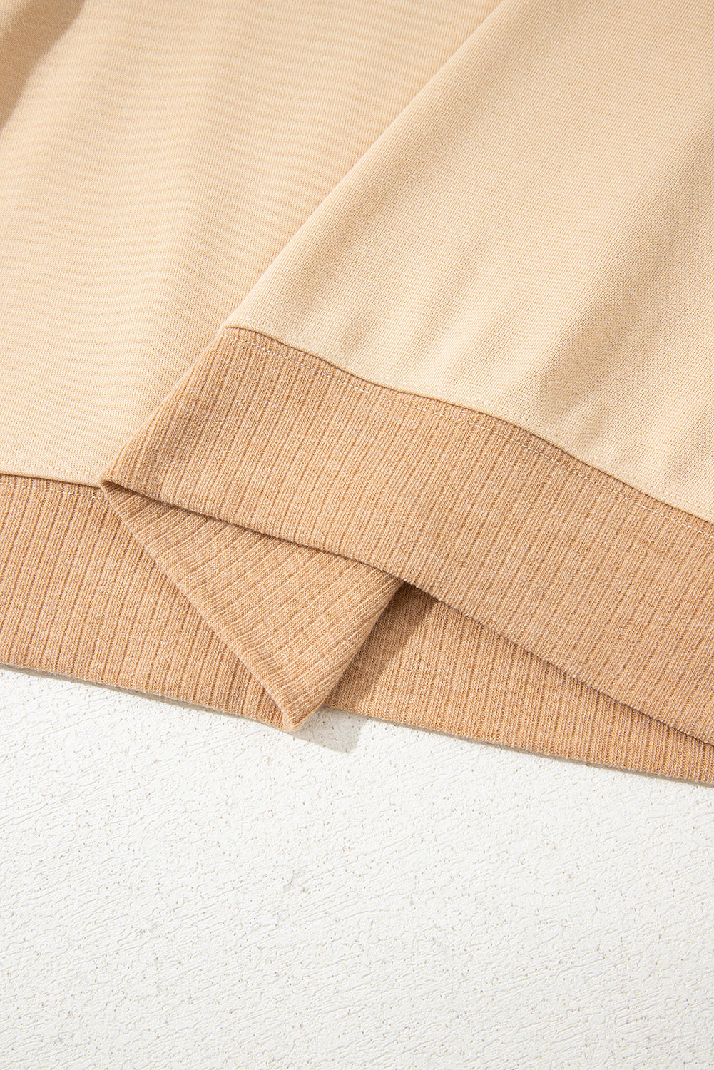 Light French Beige Aztec Patchwork Raglan Pullover Sweatshirt-Tops/Sweatshirts & Hoodies-[Adult]-[Female]-2022 Online Blue Zone Planet
