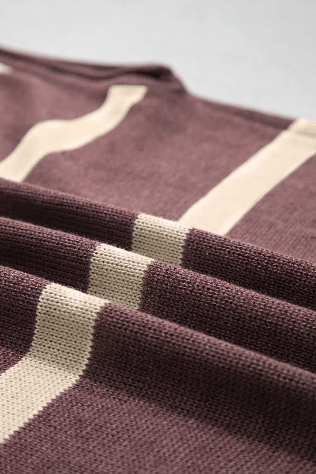 Brown Stripe Knit Western Short Sleeve Sweater-Sweaters & Cardigans/Short Sleeve Sweaters-[Adult]-[Female]-2022 Online Blue Zone Planet