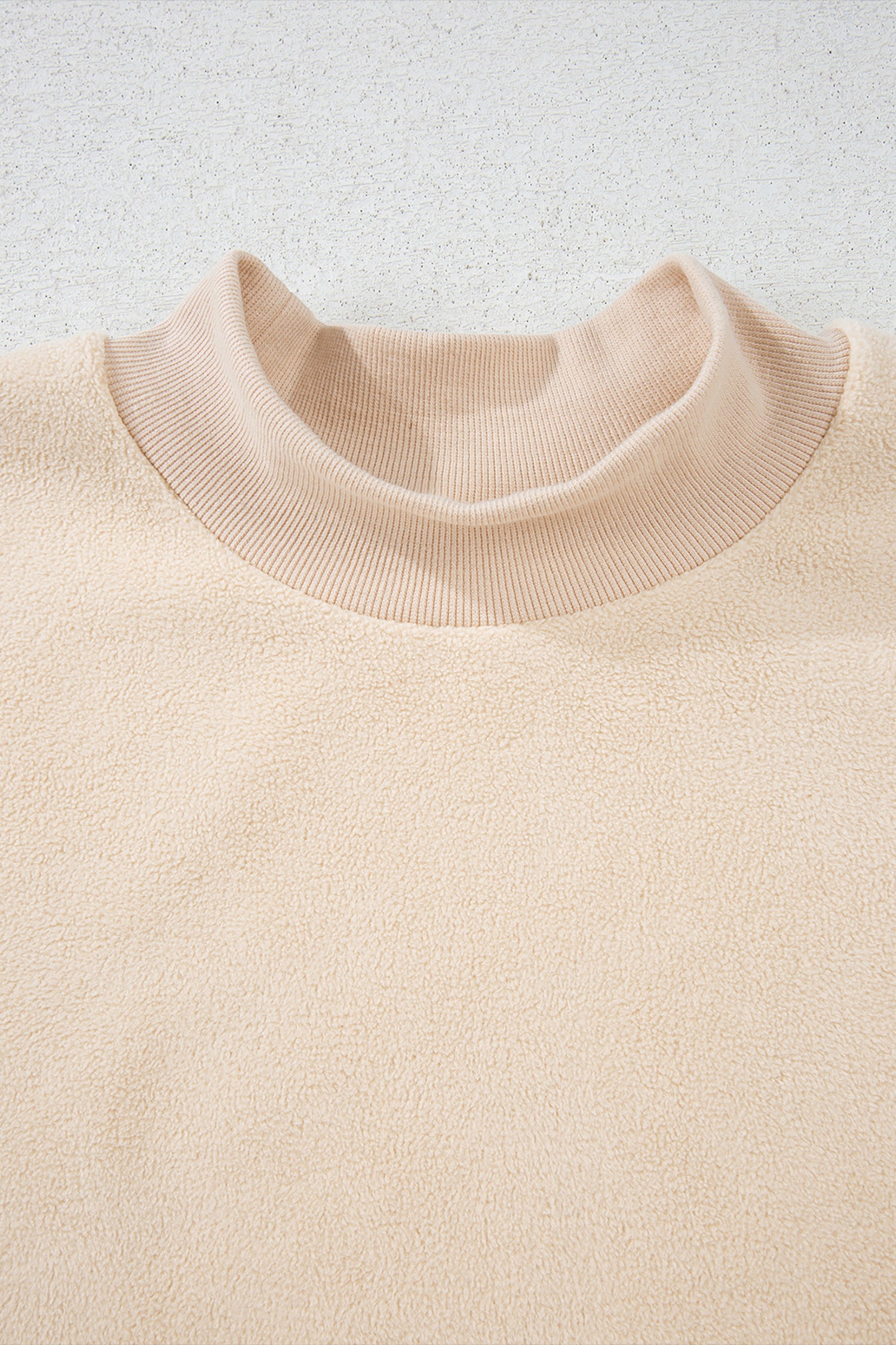 Bright Pink Oversize Drop Shoulder Reversible Mock Neck Sweatshirt-Tops/Sweatshirts & Hoodies-[Adult]-[Female]-2022 Online Blue Zone Planet