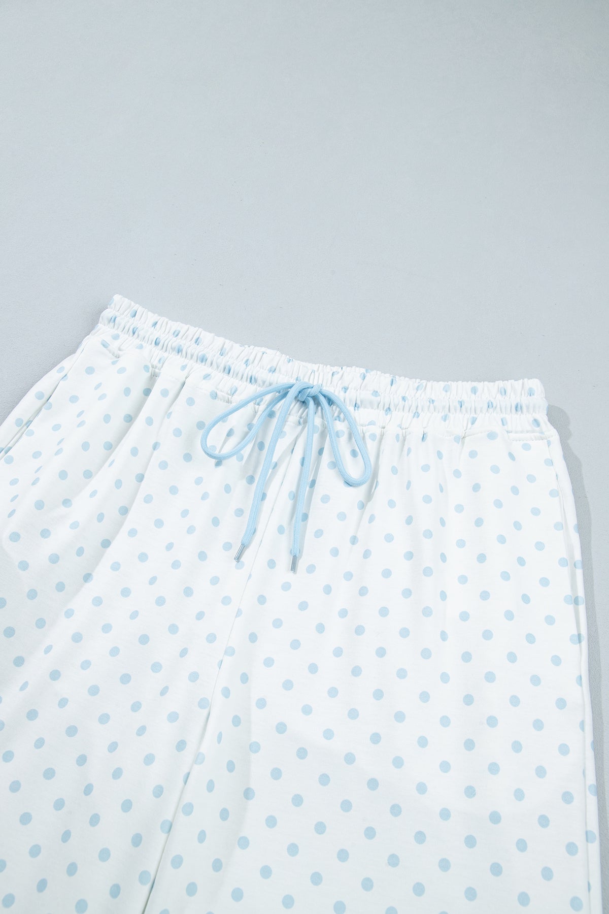 Khaki Polka Dot Patchwork Colorblock Long Sleeve Casual Two Piece Pants Set-Two Piece Sets/Pant Sets-[Adult]-[Female]-2022 Online Blue Zone Planet
