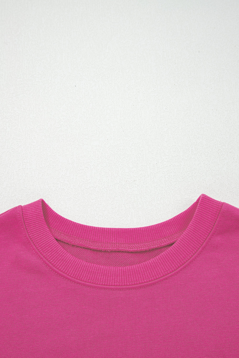 Rose Red Varsity Striped Detail Drop Shoulder Oversized Sweatshirt-Tops/Sweatshirts & Hoodies-[Adult]-[Female]-2022 Online Blue Zone Planet