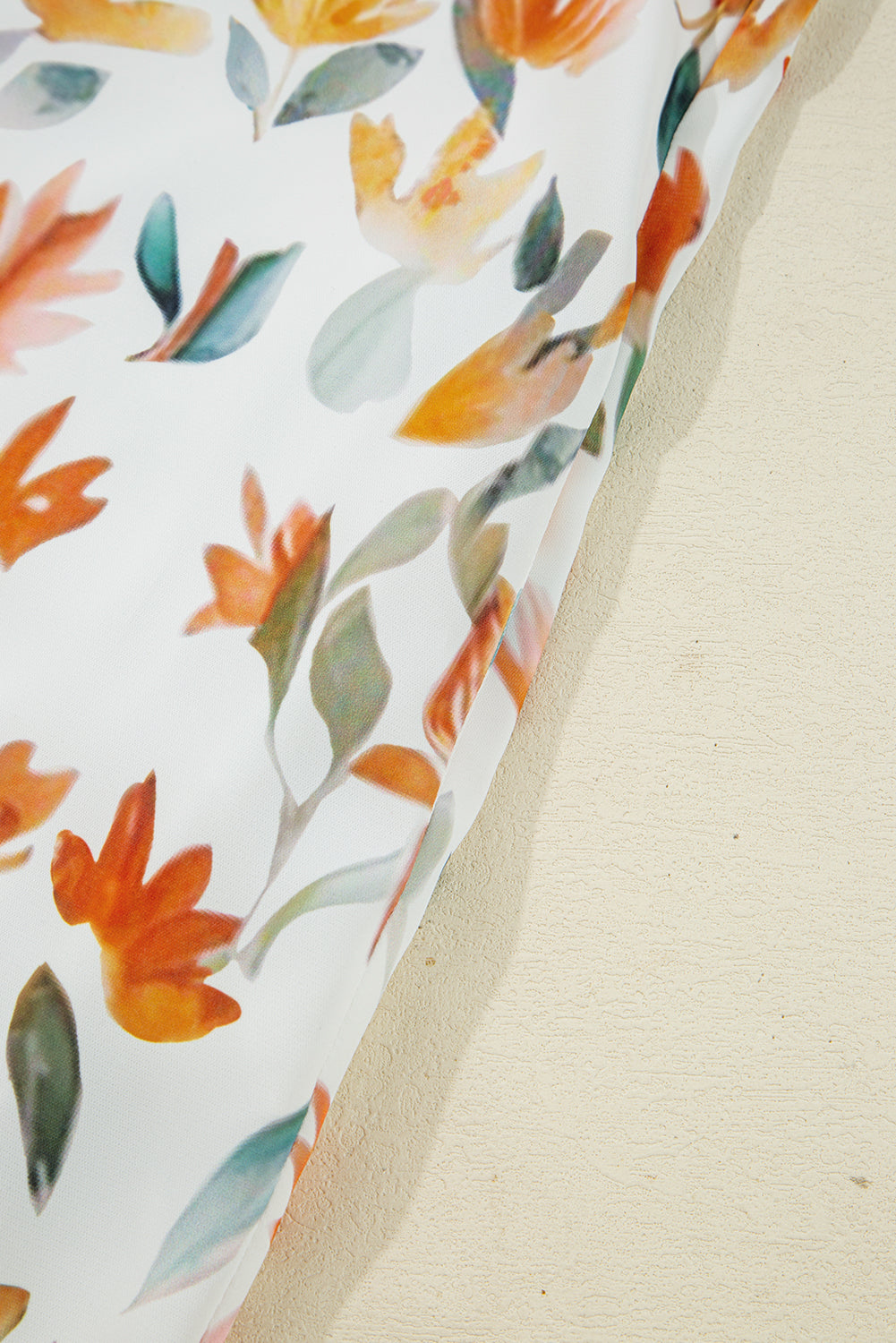 Yellow Floral Print Tie Neck Frilled Detail Long Sleeve Mini Dress-TOPS / DRESSES-[Adult]-[Female]-2022 Online Blue Zone Planet