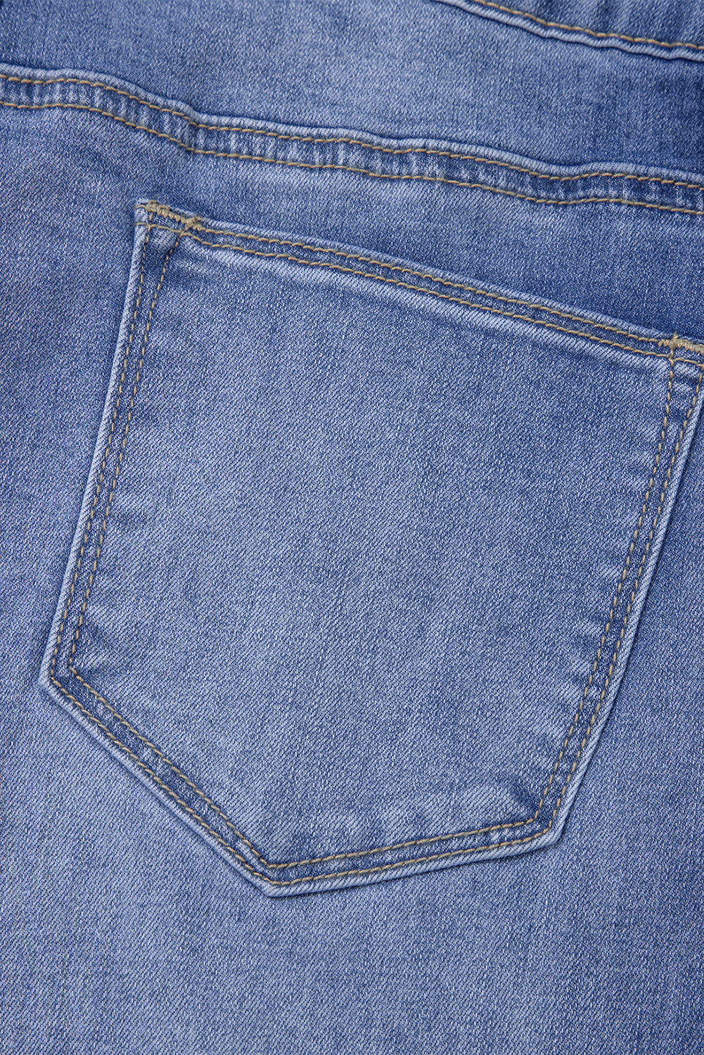 Beau Blue Tailored Center Seam Detail Straight Loose High Rise Jeans-Bottoms/Jeans-[Adult]-[Female]-2022 Online Blue Zone Planet