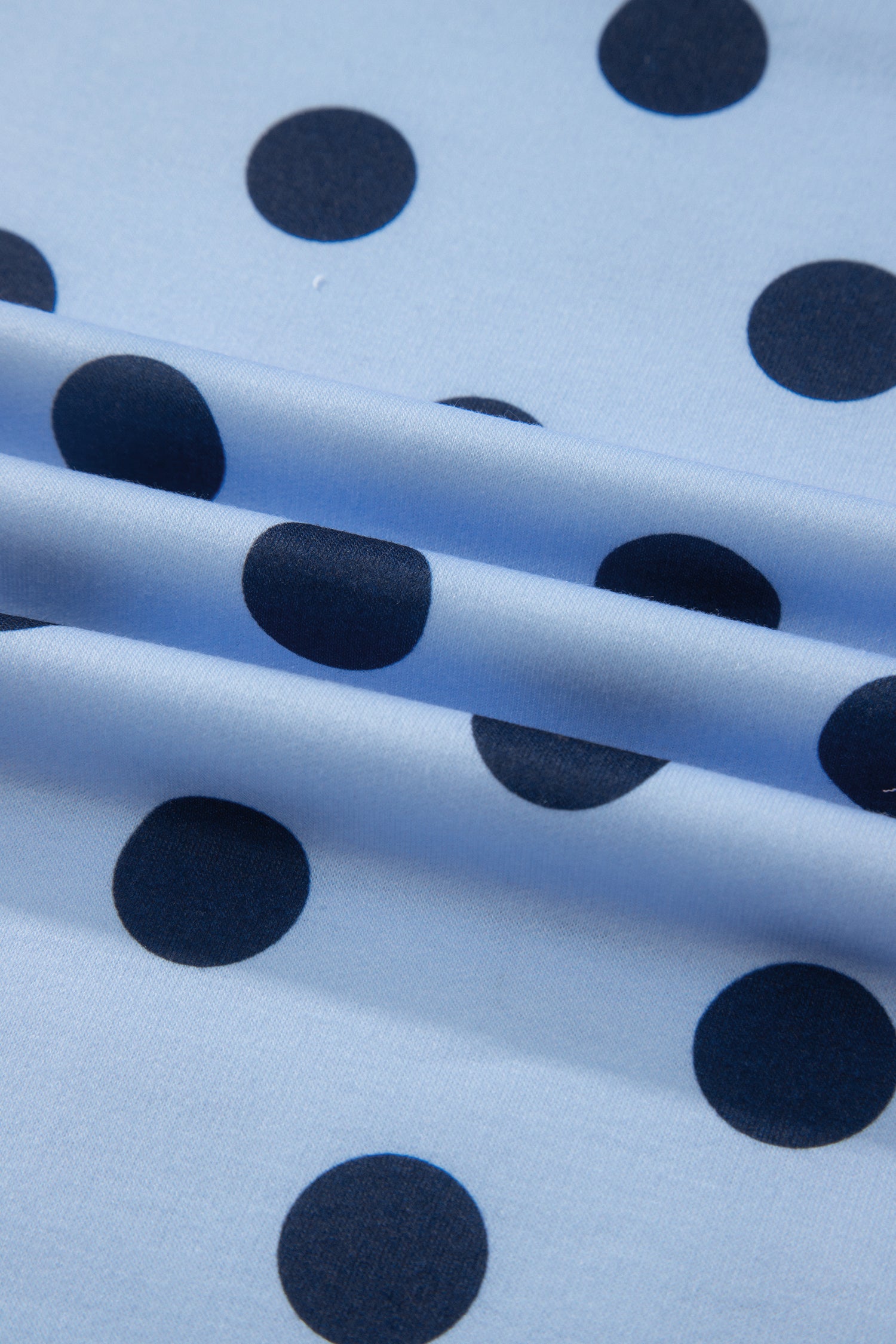 Pink Color Block Trim Polka Dot Casual Tee-Tops/Tops & Tees-[Adult]-[Female]-2022 Online Blue Zone Planet